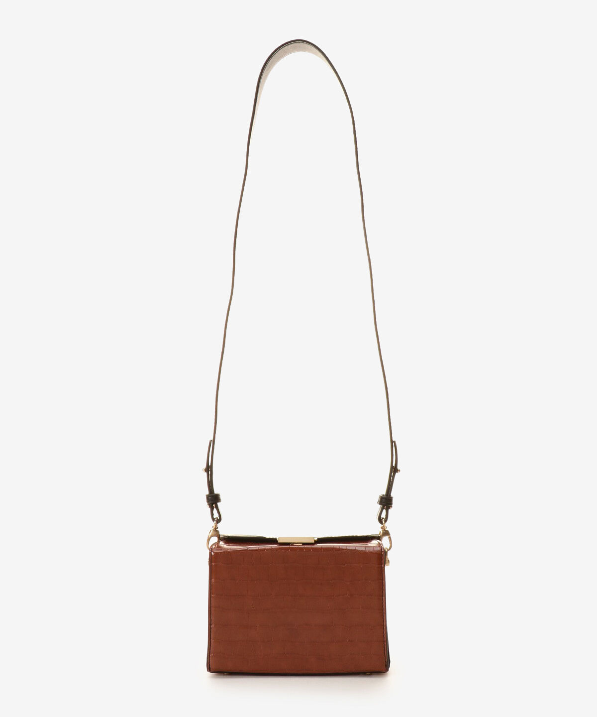 Samantha Vega「クロコ調スクエアバッグ」|ショルダー・メッセンジャー|