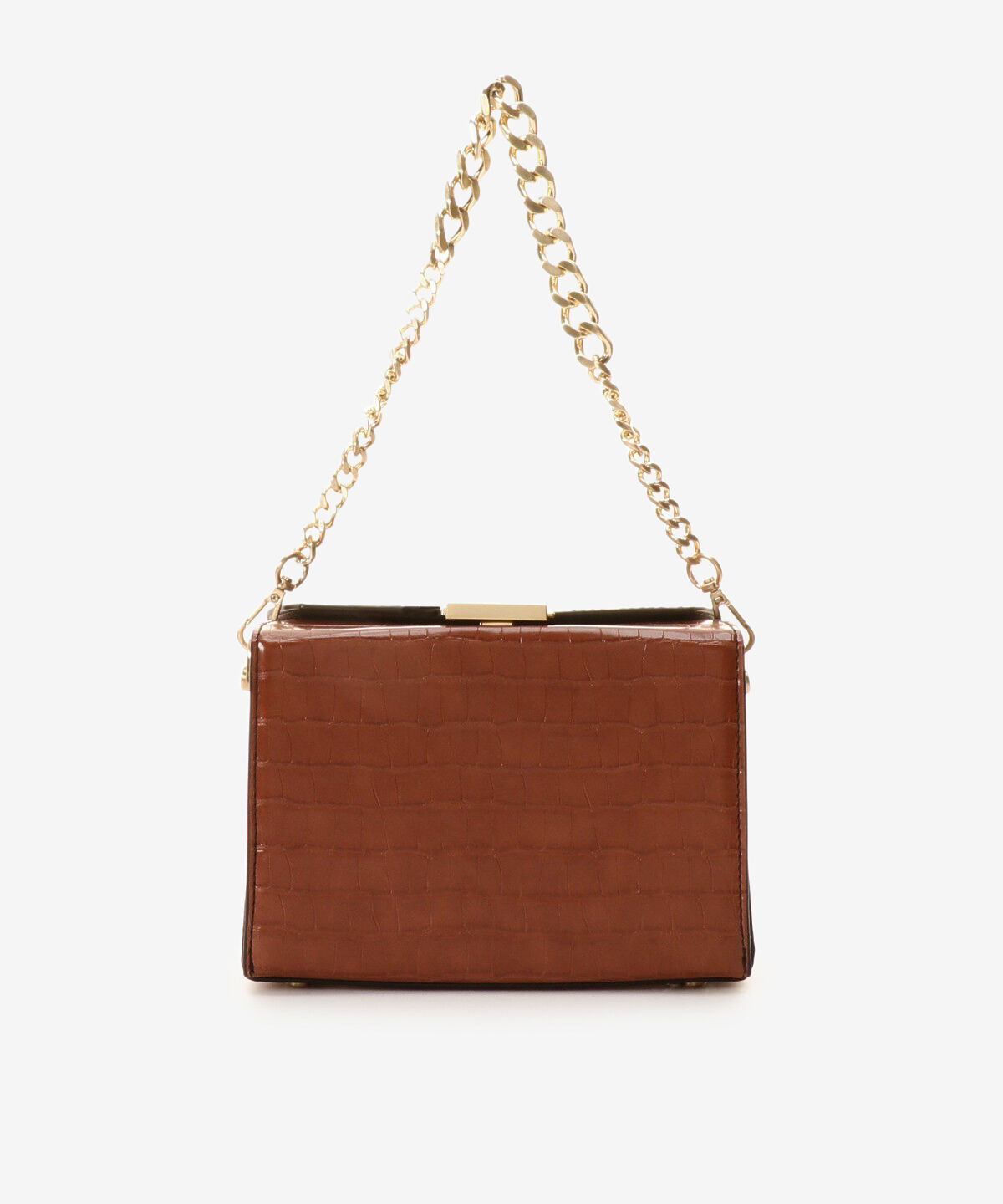 Samantha Vega「クロコ調スクエアバッグ」|ショルダー・メッセンジャー|