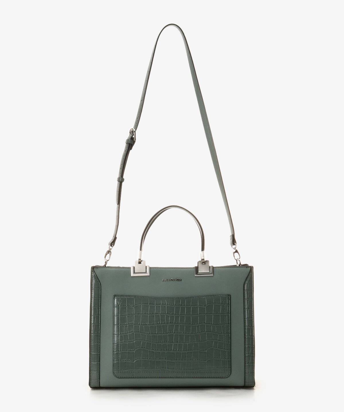 Samantha Vega「クロコ調シンプルBOXトートバッグ (大)」|トートバッグ|