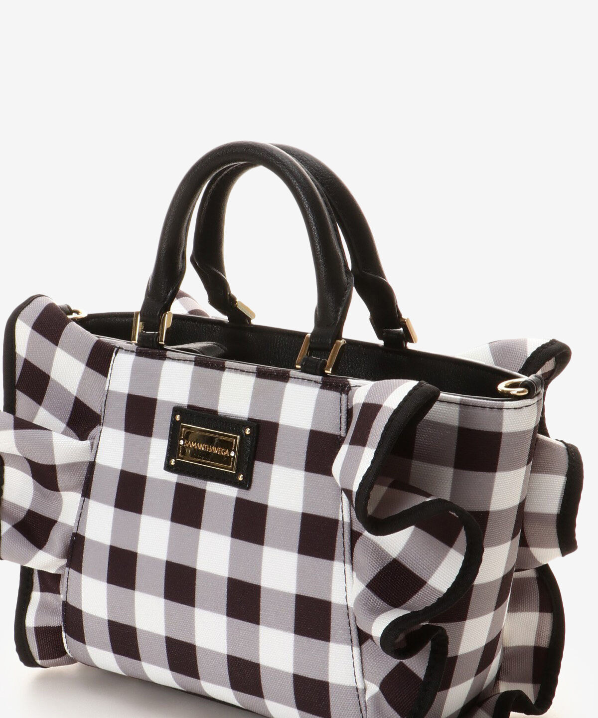 Samantha Vega「チェックフリルハンドバッグ（小）」|ハンドバッグ|