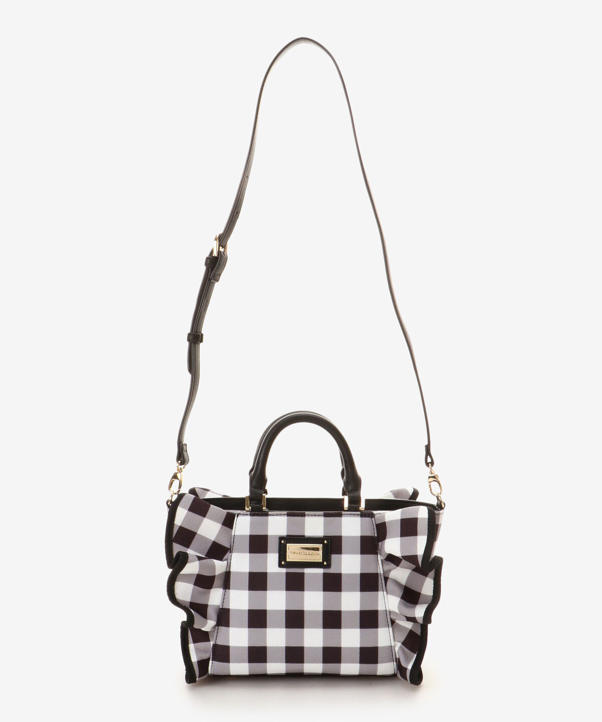 Samantha Vega「チェックフリルハンドバッグ（小）」|ハンドバッグ|