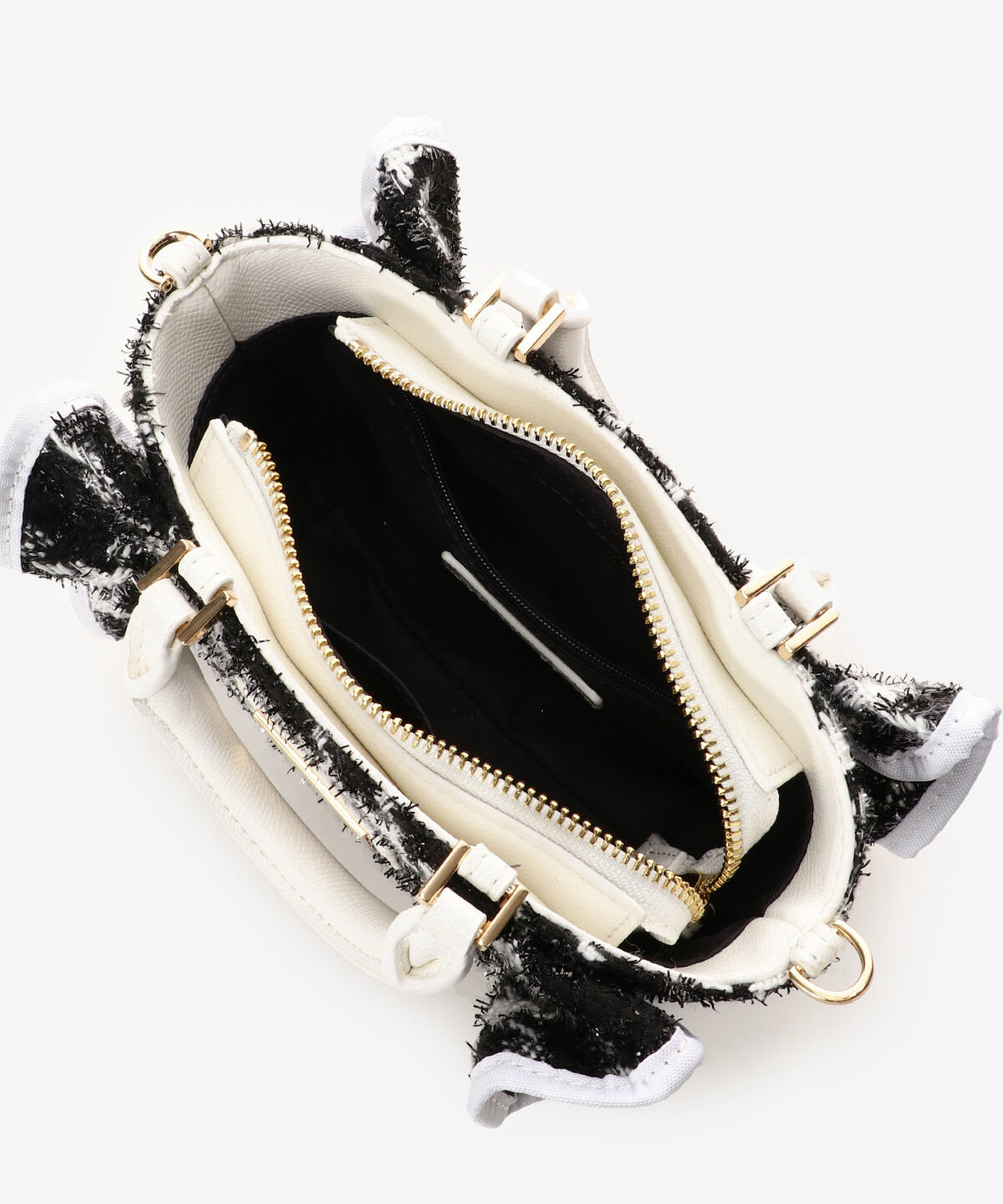 Samantha Vega「ツイードフリルハンドバッグ（ミニ）」|ショルダー・メッセンジャー|