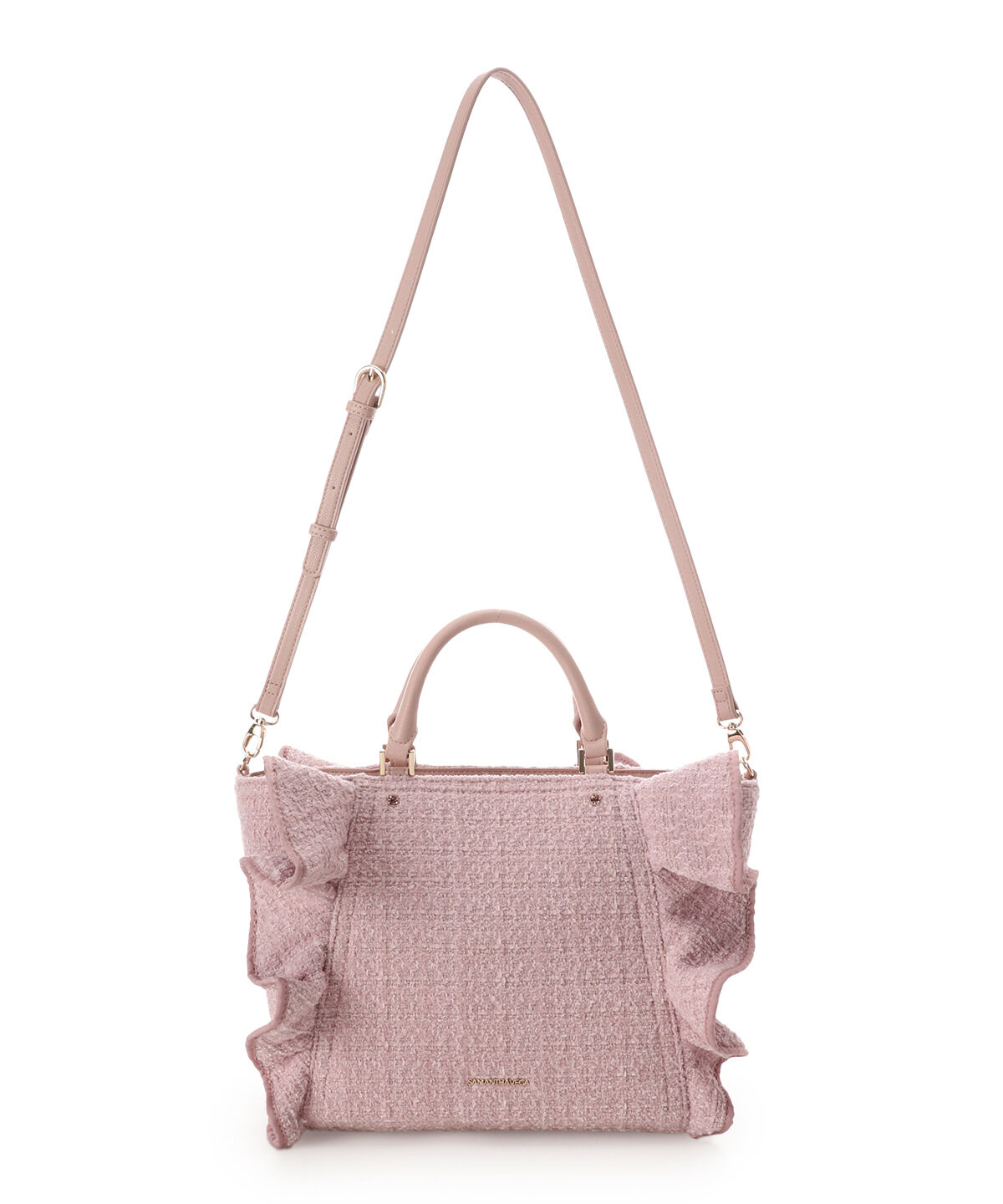 Samantha Vega「ツイードフリルハンドバッグ（大）」|ハンドバッグ|
