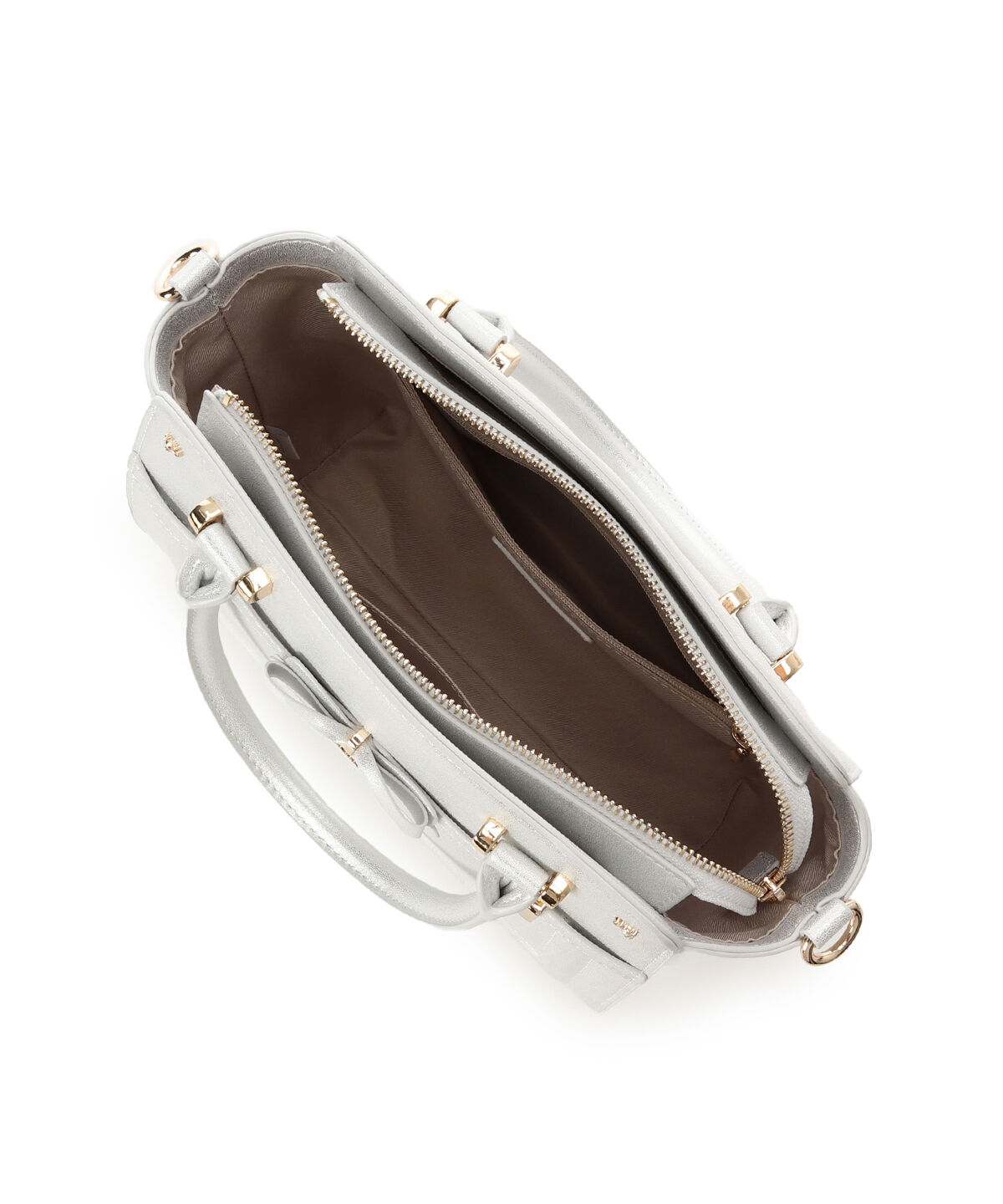 Samantha Vega「アクセントリボンラメハンドバッグ」|ハンドバッグ|