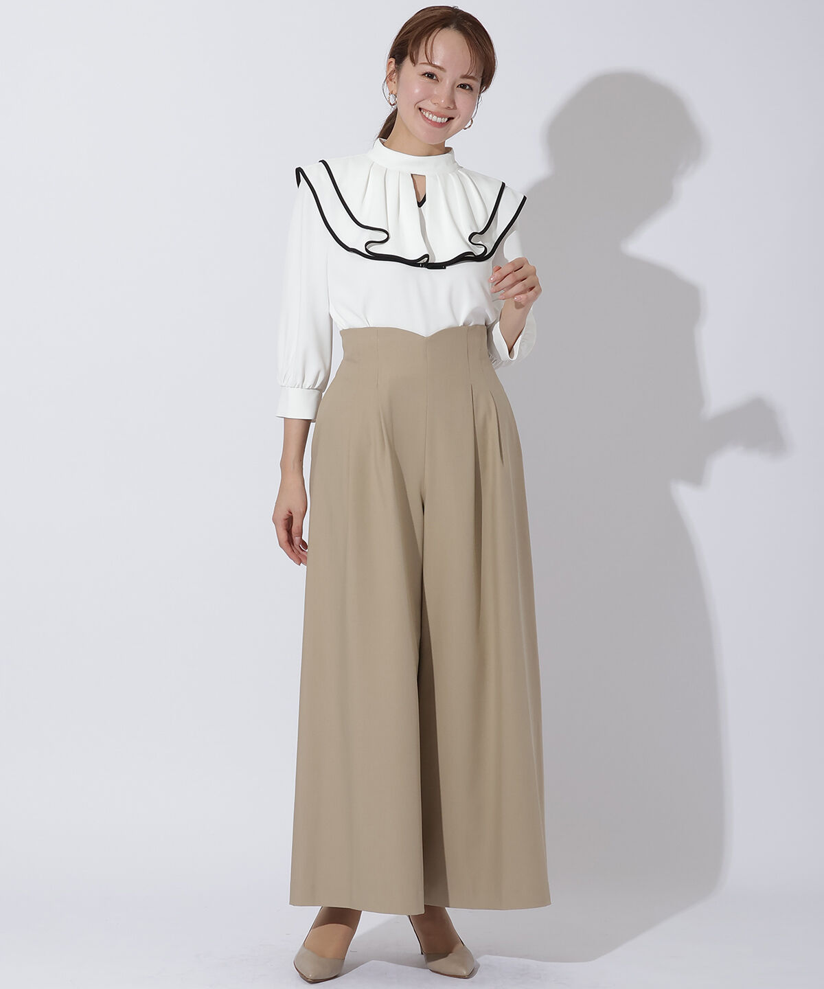 アンドクチュール「サスペ付きワイドパンツ」|その他|