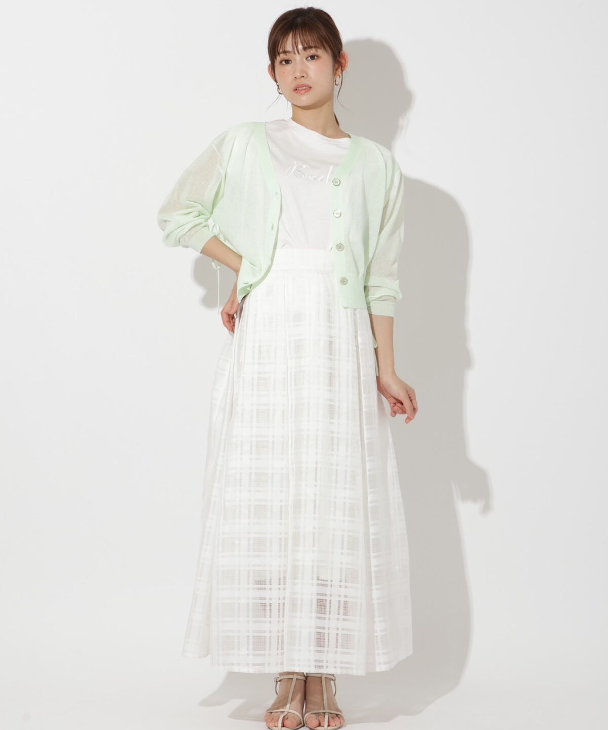 アンドクチュール「シアードルマンスリーブドロストカーデ」|カーディガン|