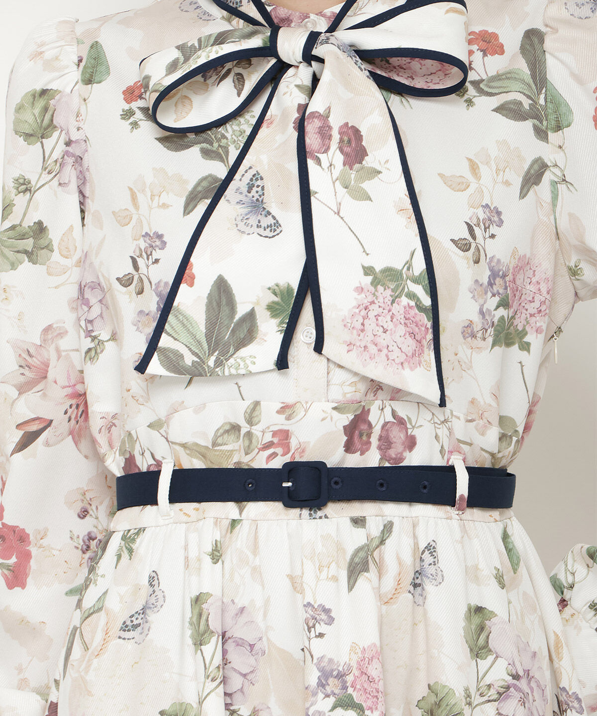 アンドクチュール「フラワーガーデンプリントワンピース」|ワンピース|