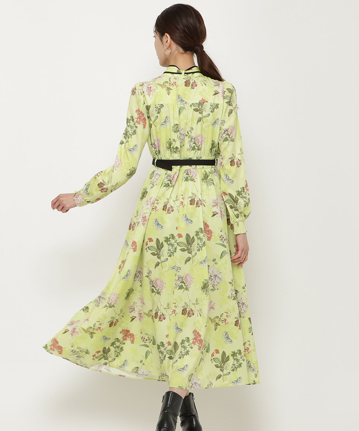 アンドクチュール「フラワーガーデンプリントワンピース」|ワンピース|