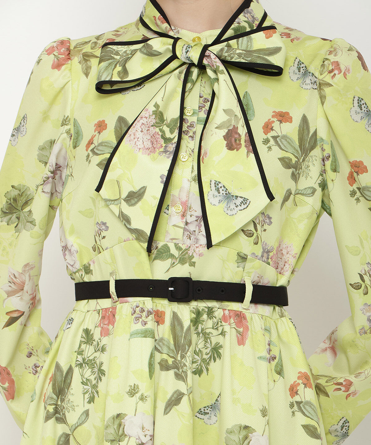 アンドクチュール「フラワーガーデンプリントワンピース」|ワンピース|