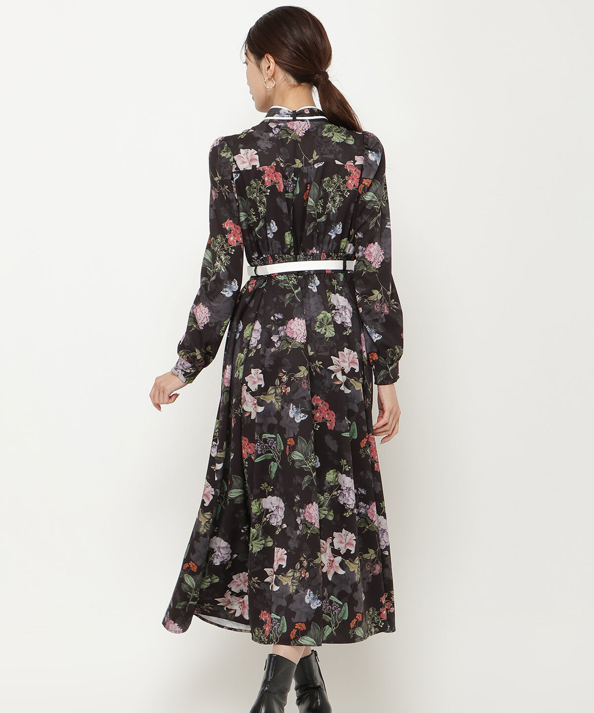 アンドクチュール「フラワーガーデンプリントワンピース」|ワンピース|