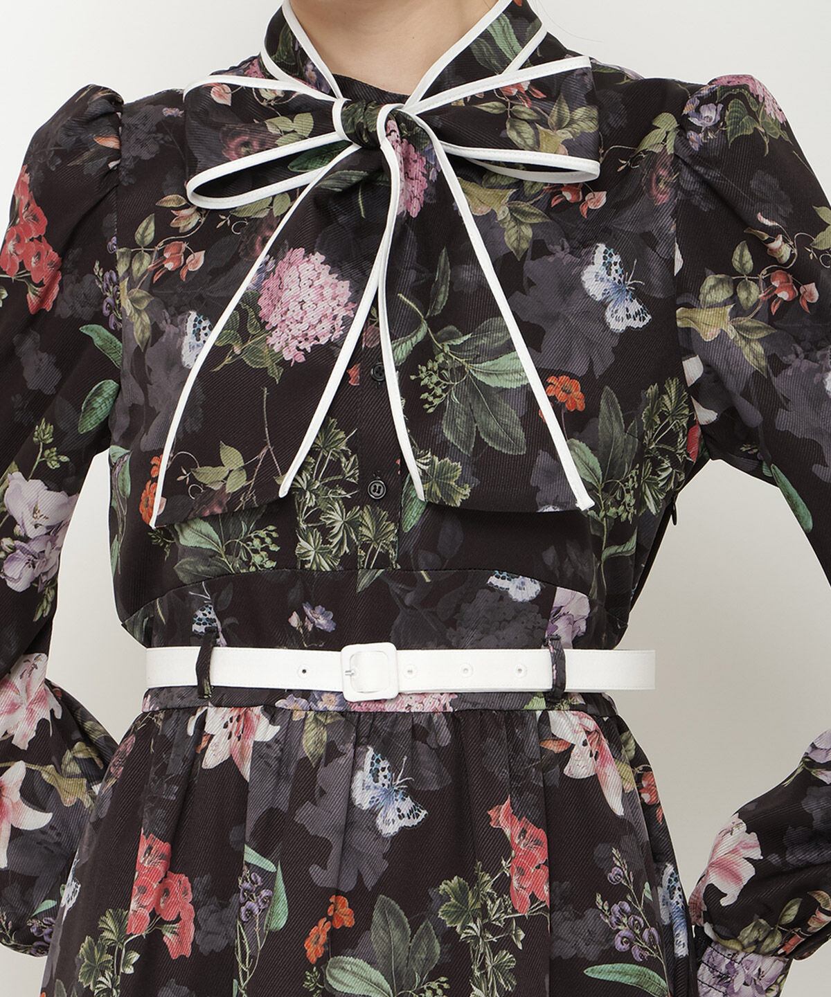 アンドクチュール「フラワーガーデンプリントワンピース」|ワンピース|