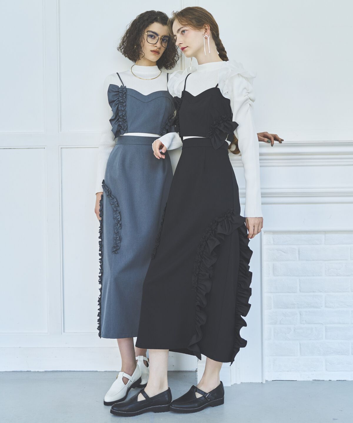 アンドクチュール「アシメフリルセットアップ」|ワンピース|