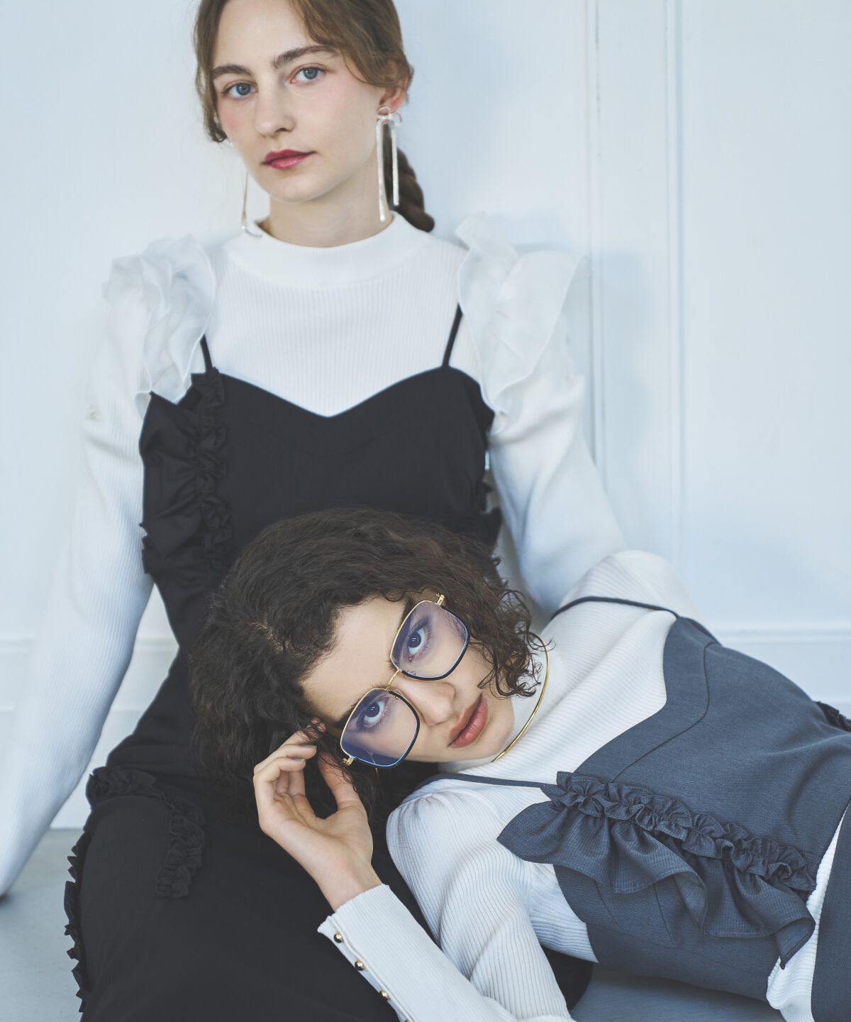 アンドクチュール「アシメフリルセットアップ」|ワンピース|