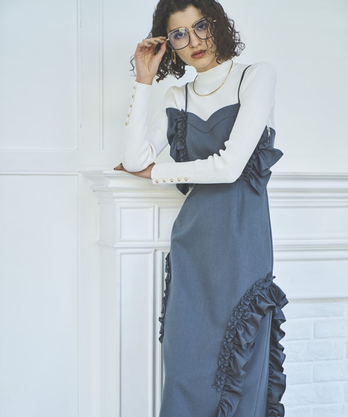 アンドクチュール「アシメフリルセットアップ」|ワンピース|