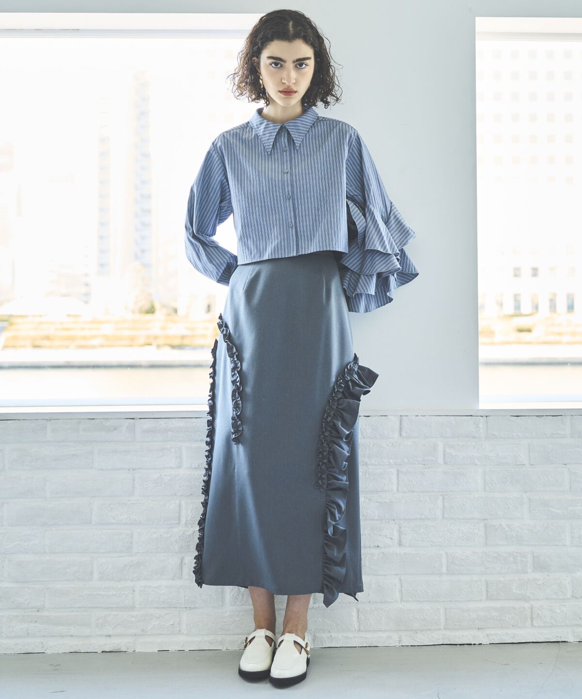 アンドクチュール「アシメフリルセットアップ」|ワンピース|