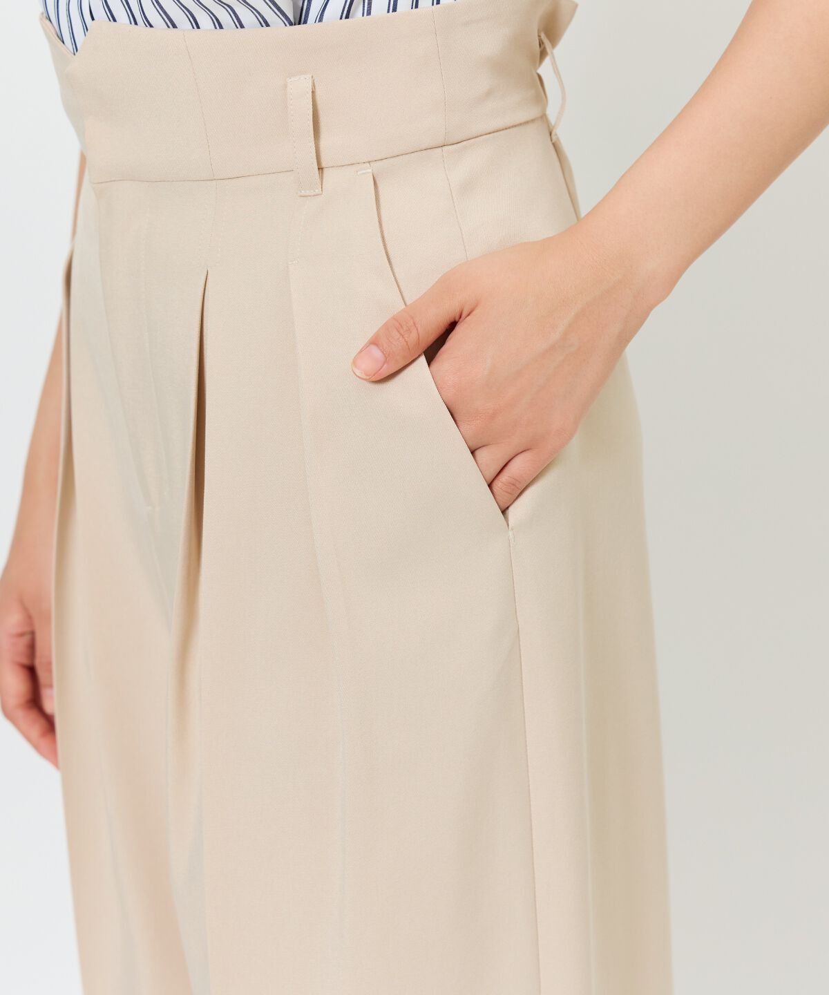 アンドクチュール「タックワイドパンツ」|その他|