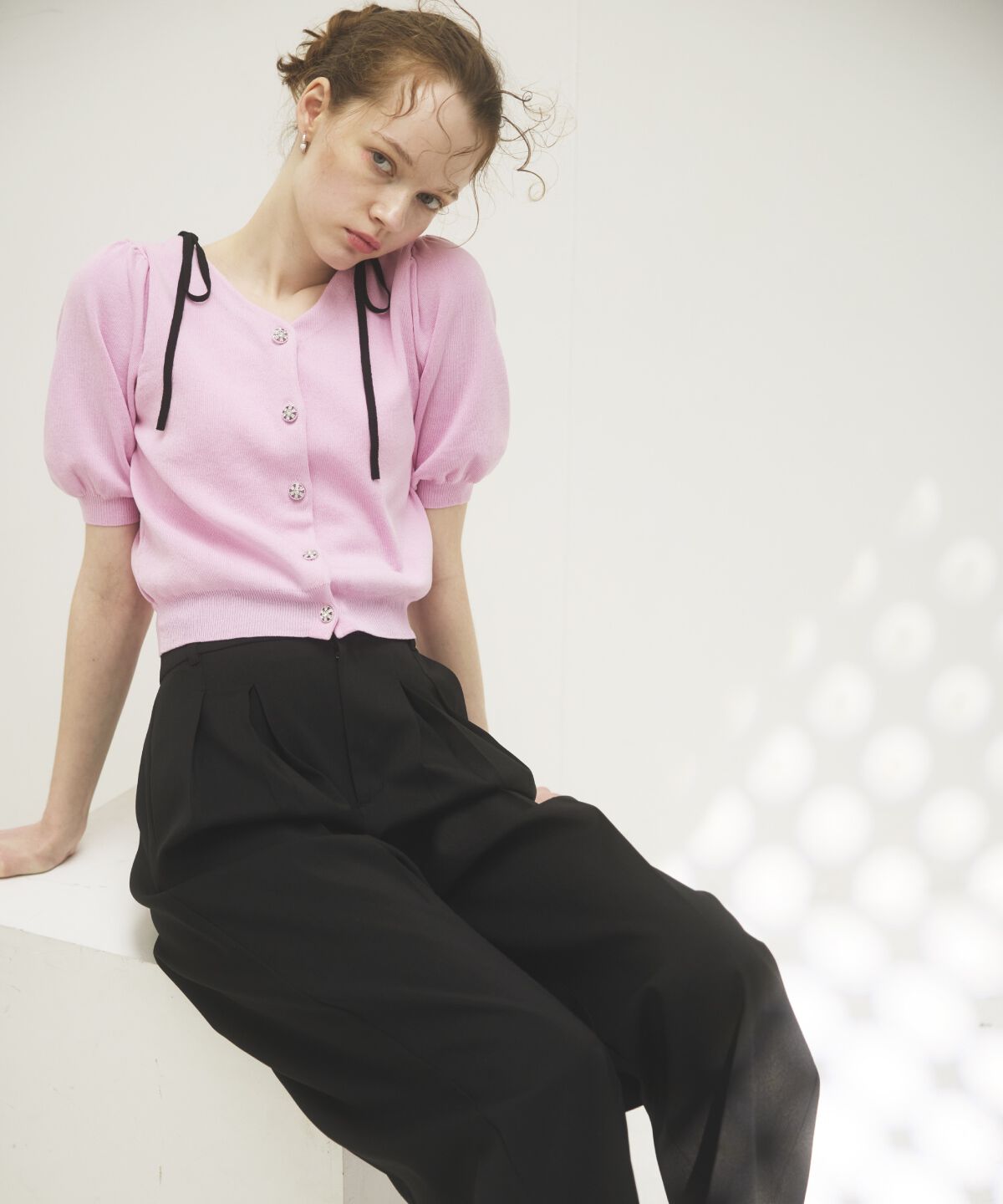 アンドクチュール「タックワイドパンツ」|その他|