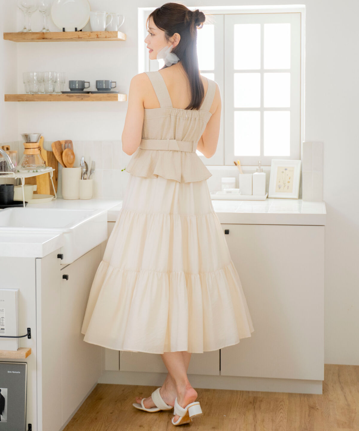 アンドクチュール「ビスチェドッキングワンピース」|ジャンパースカート|