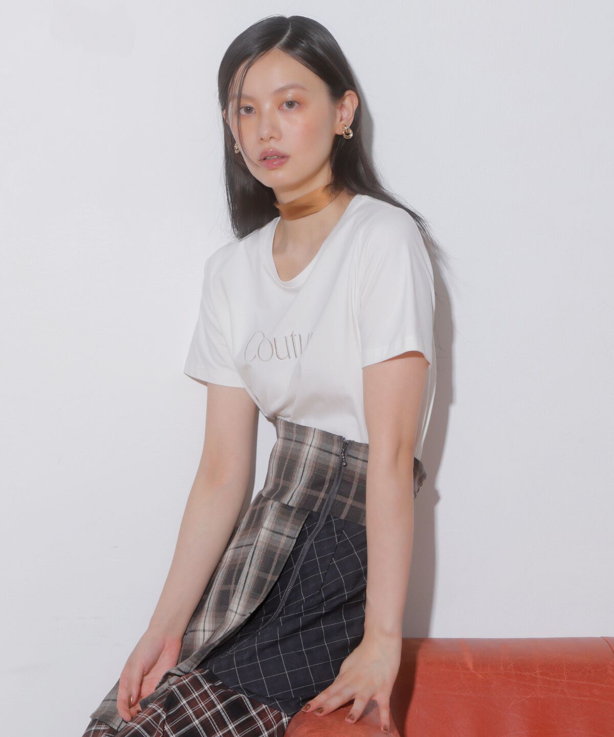 アンドクチュール「COUTURE 刺繍Tシャツ」|Tシャツ・カットソー|