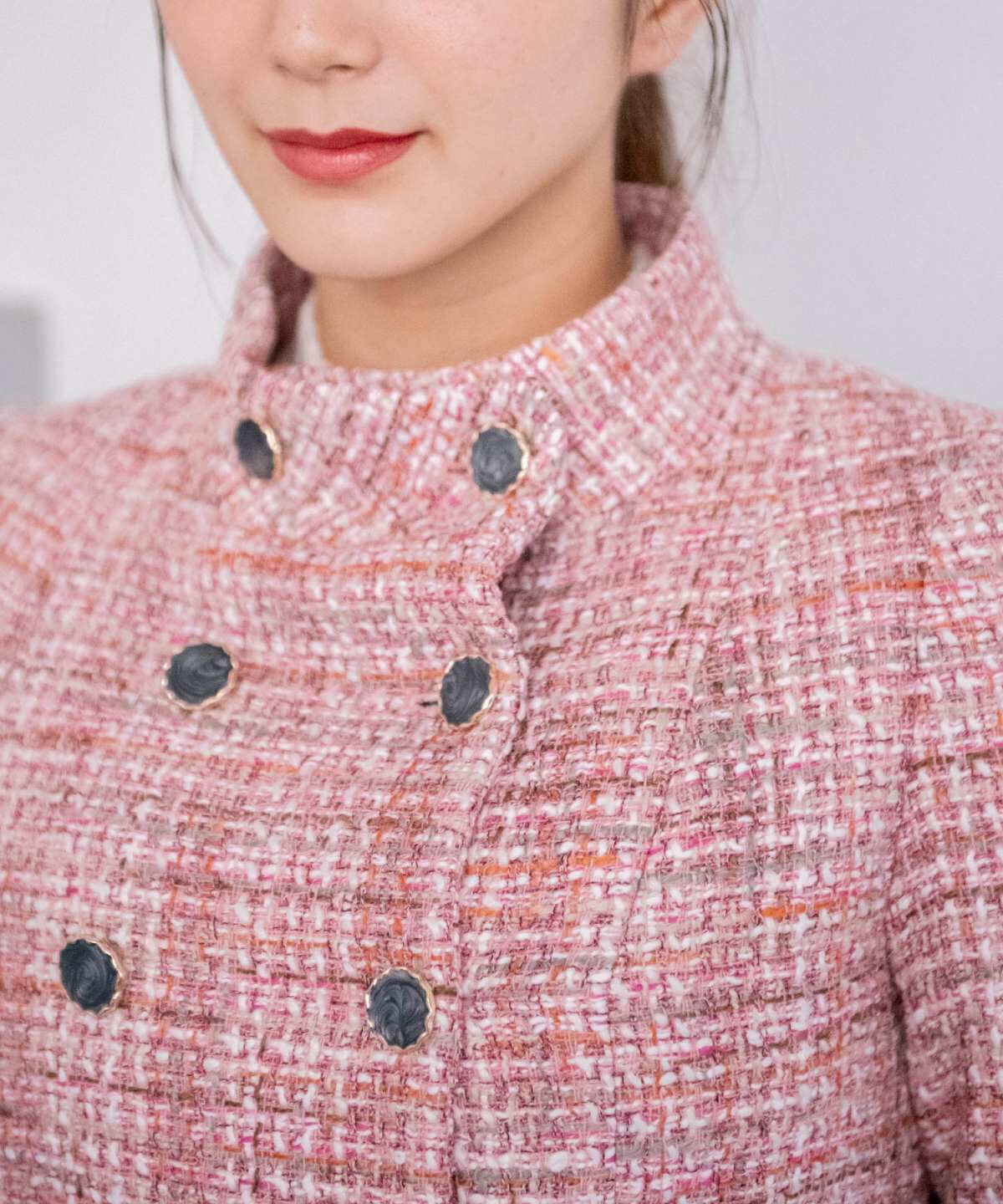 REDYAZEL「ファンシーツイードダブルボタンコート」|その他|