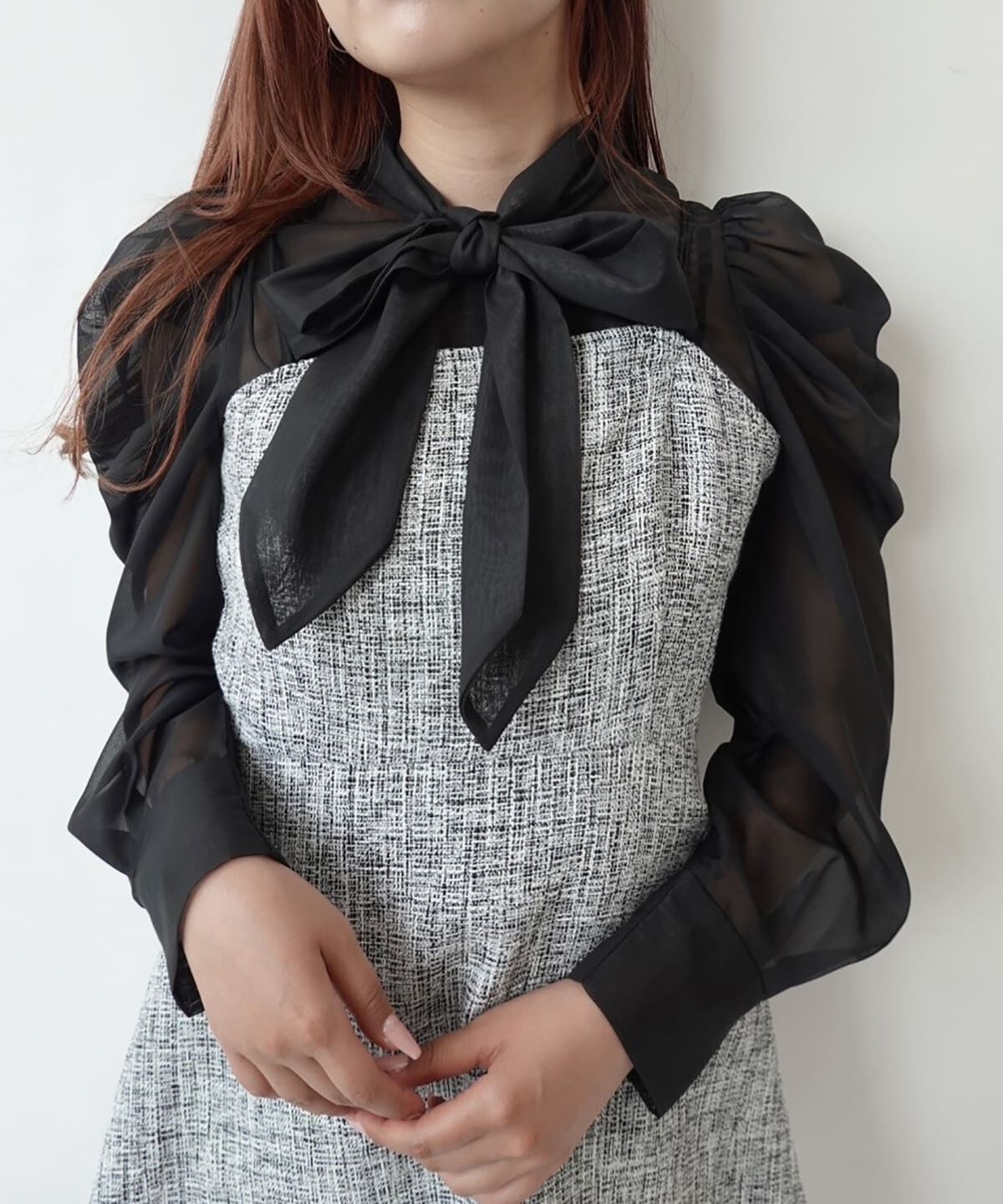 REDYAZEL「ツィードキャミロンパース」|オールインワン|