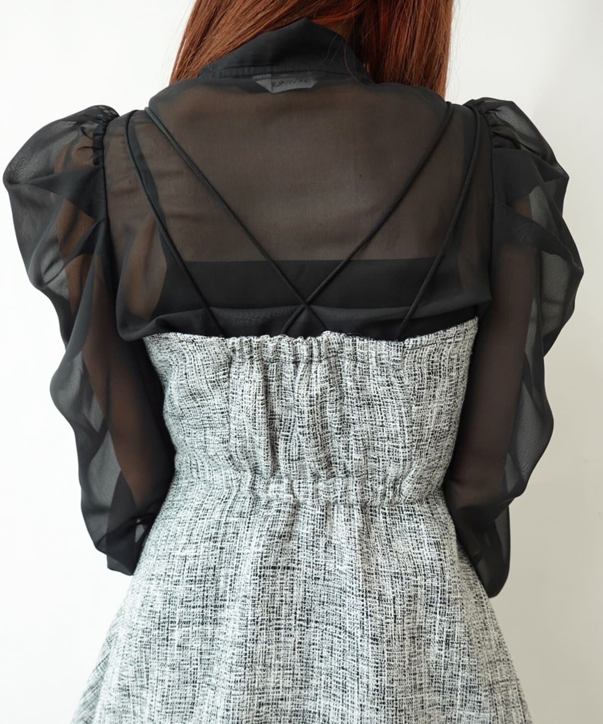 REDYAZEL「ツィードキャミロンパース」|オールインワン|