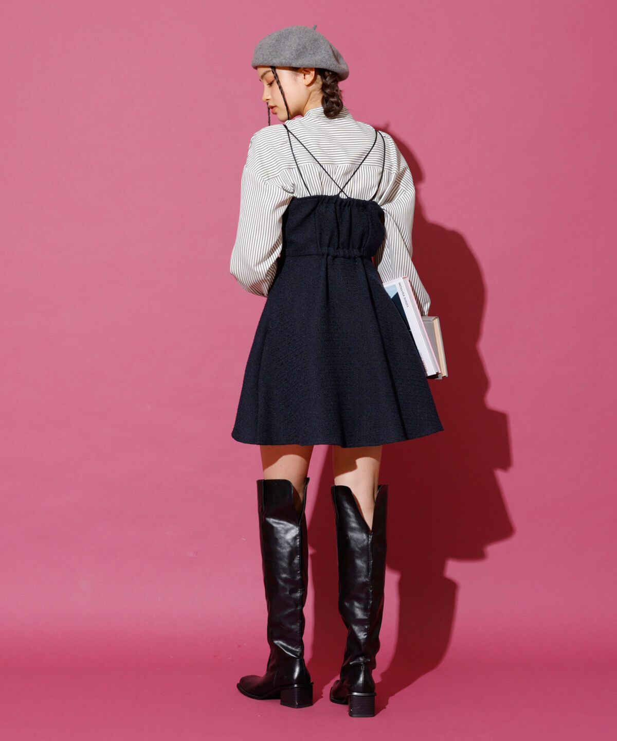 REDYAZEL「ツィードキャミロンパース」|オールインワン|