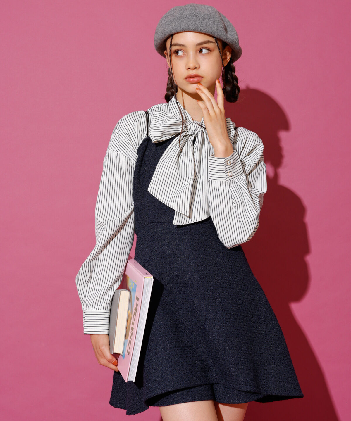 REDYAZEL「ツィードキャミロンパース」|オールインワン|