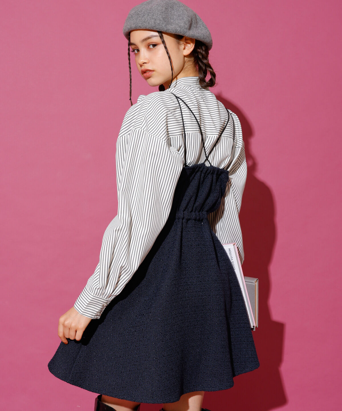 REDYAZEL「ツィードキャミロンパース」|オールインワン|