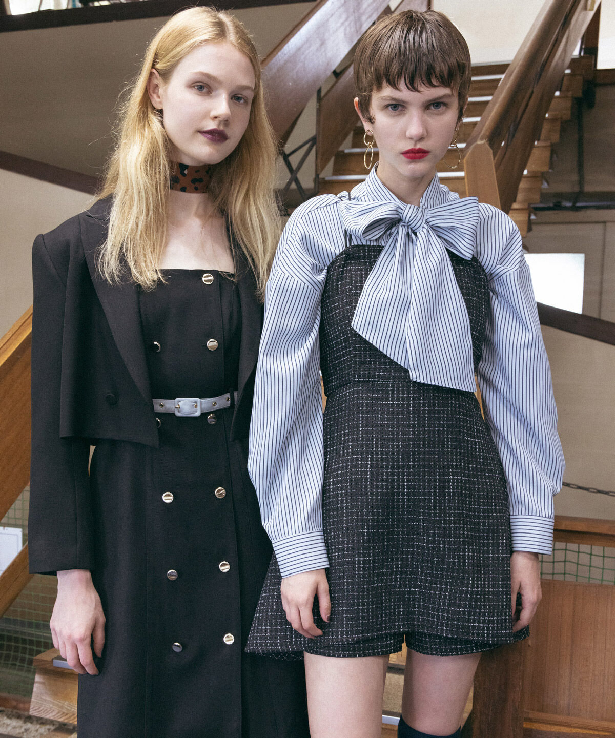 REDYAZEL「ツィードキャミロンパース」|オールインワン|