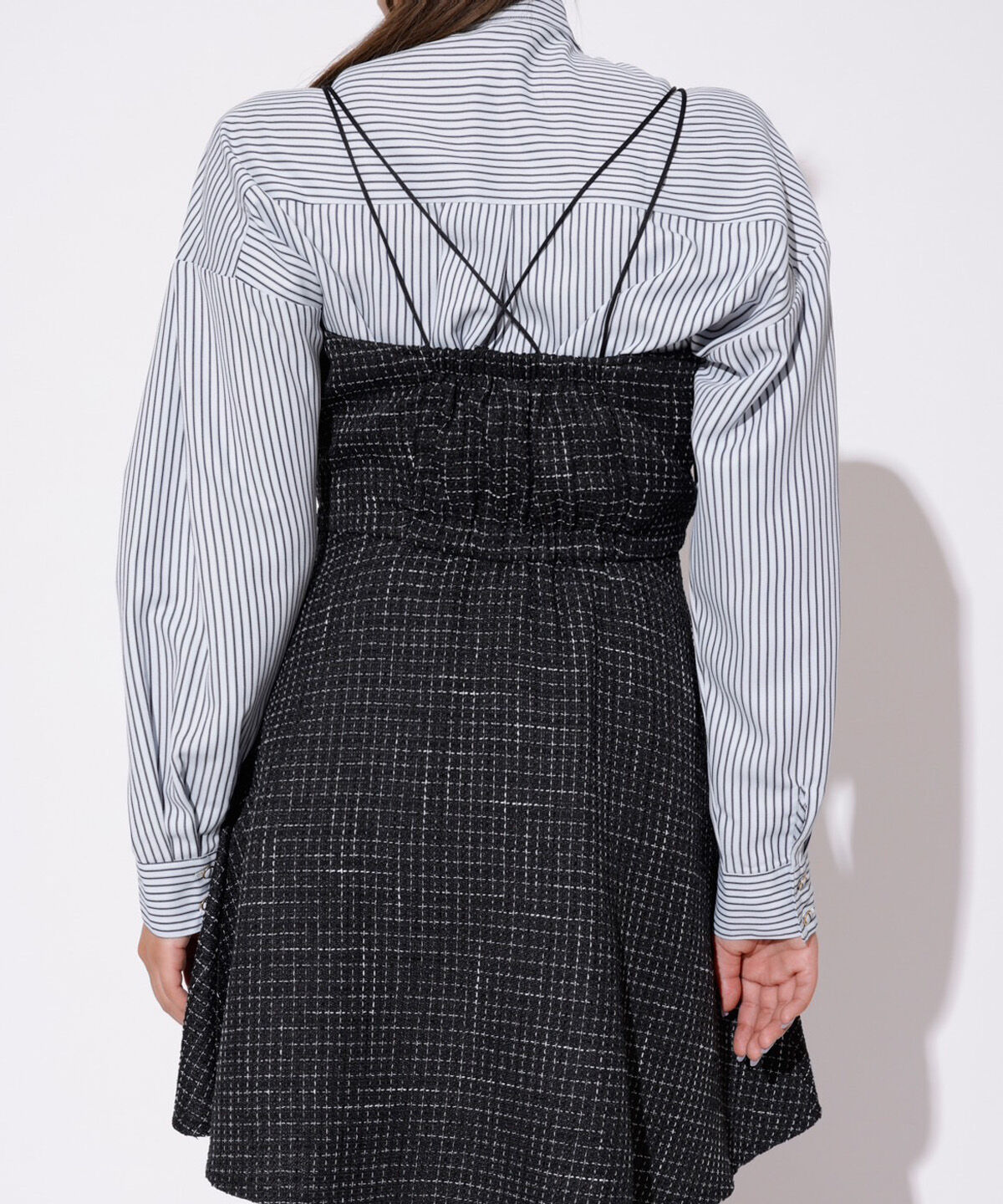 REDYAZEL「ツィードキャミロンパース」|オールインワン|