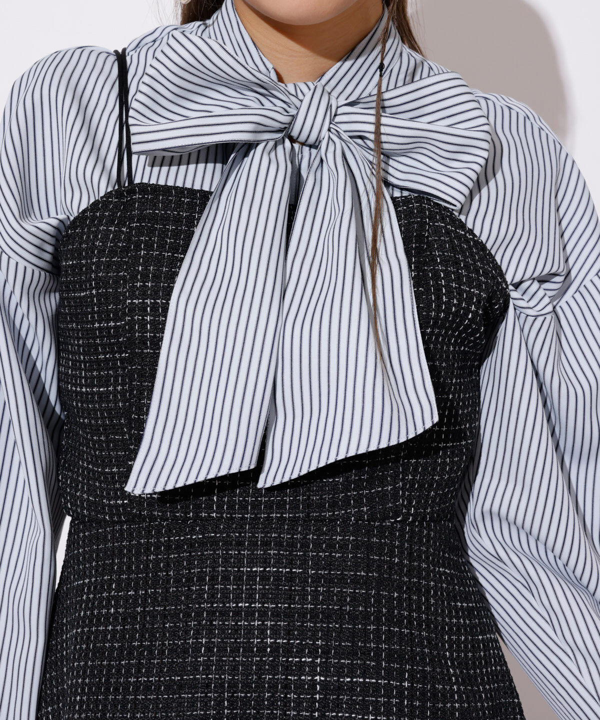 REDYAZEL「ツィードキャミロンパース」|オールインワン|