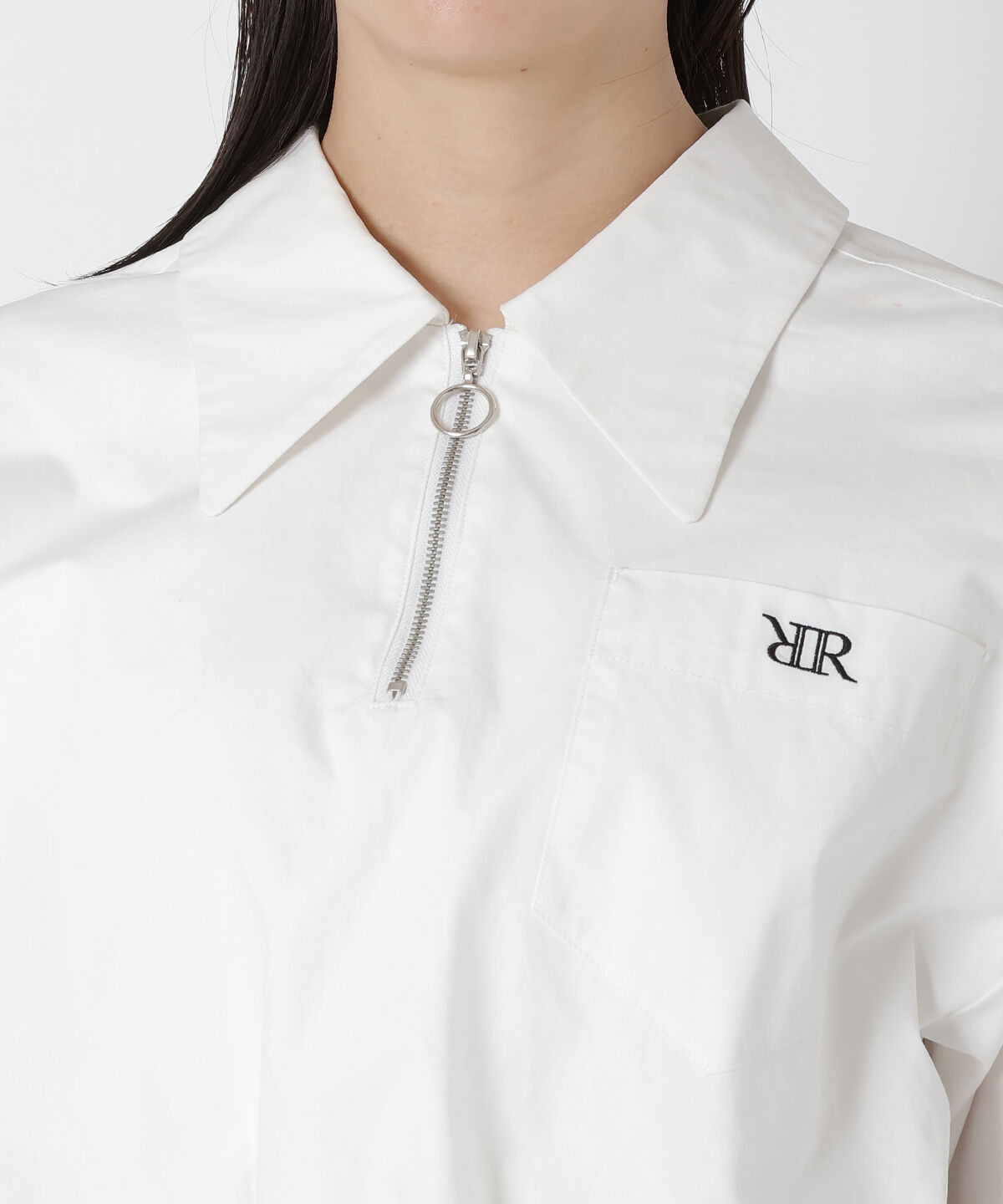 REDYAZEL「ジップ刺繍シャツ」|シャツ・ブラウス|