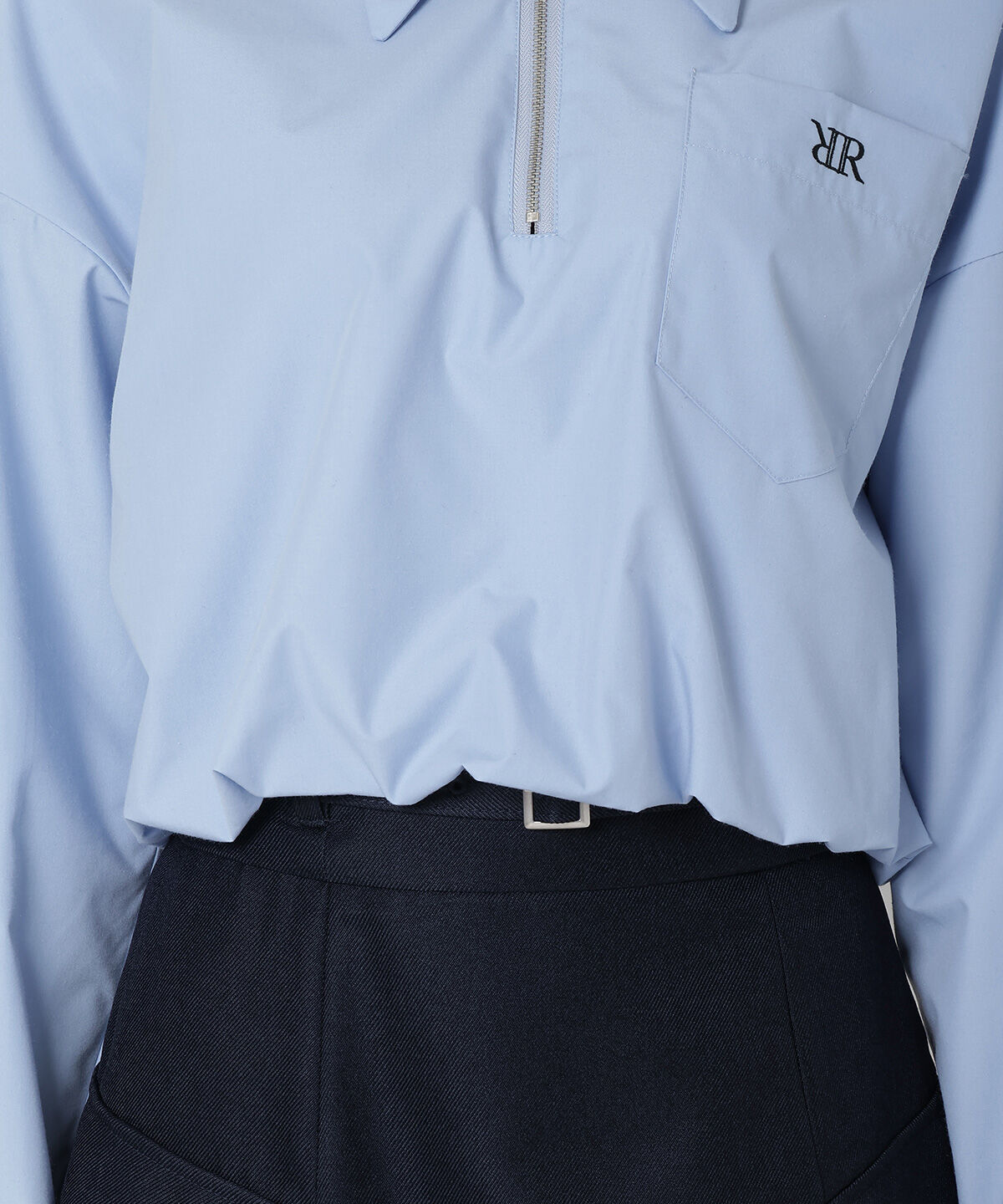 REDYAZEL「ジップ刺繍シャツ」|シャツ・ブラウス|