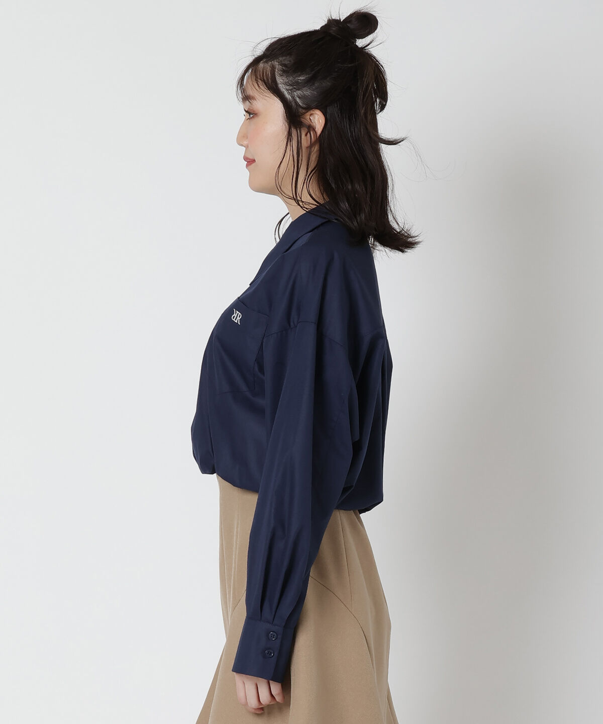 REDYAZEL「ジップ刺繍シャツ」|シャツ・ブラウス|