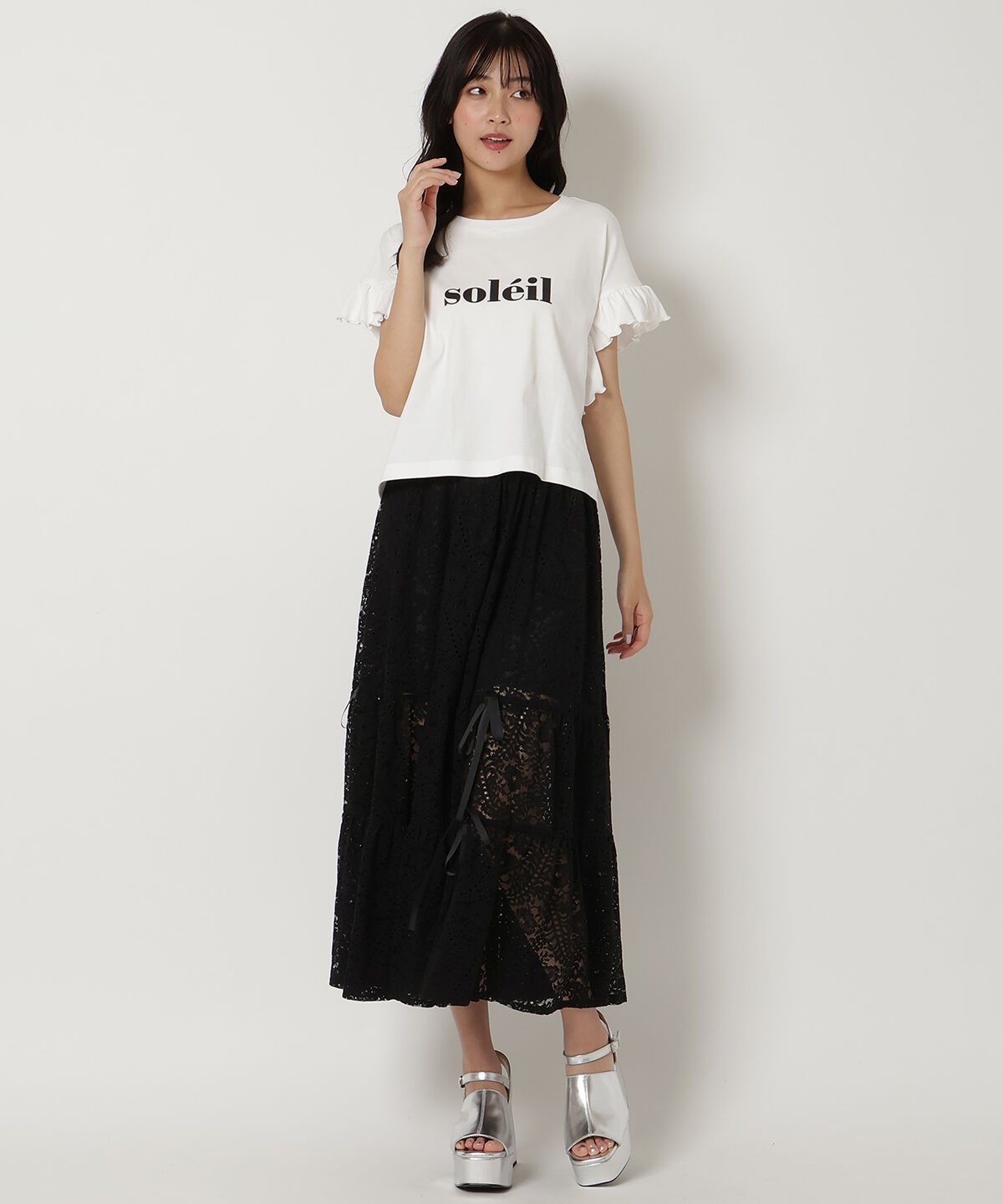 REDYAZEL「フリル袖Tシャツ」|Tシャツ・カットソー|