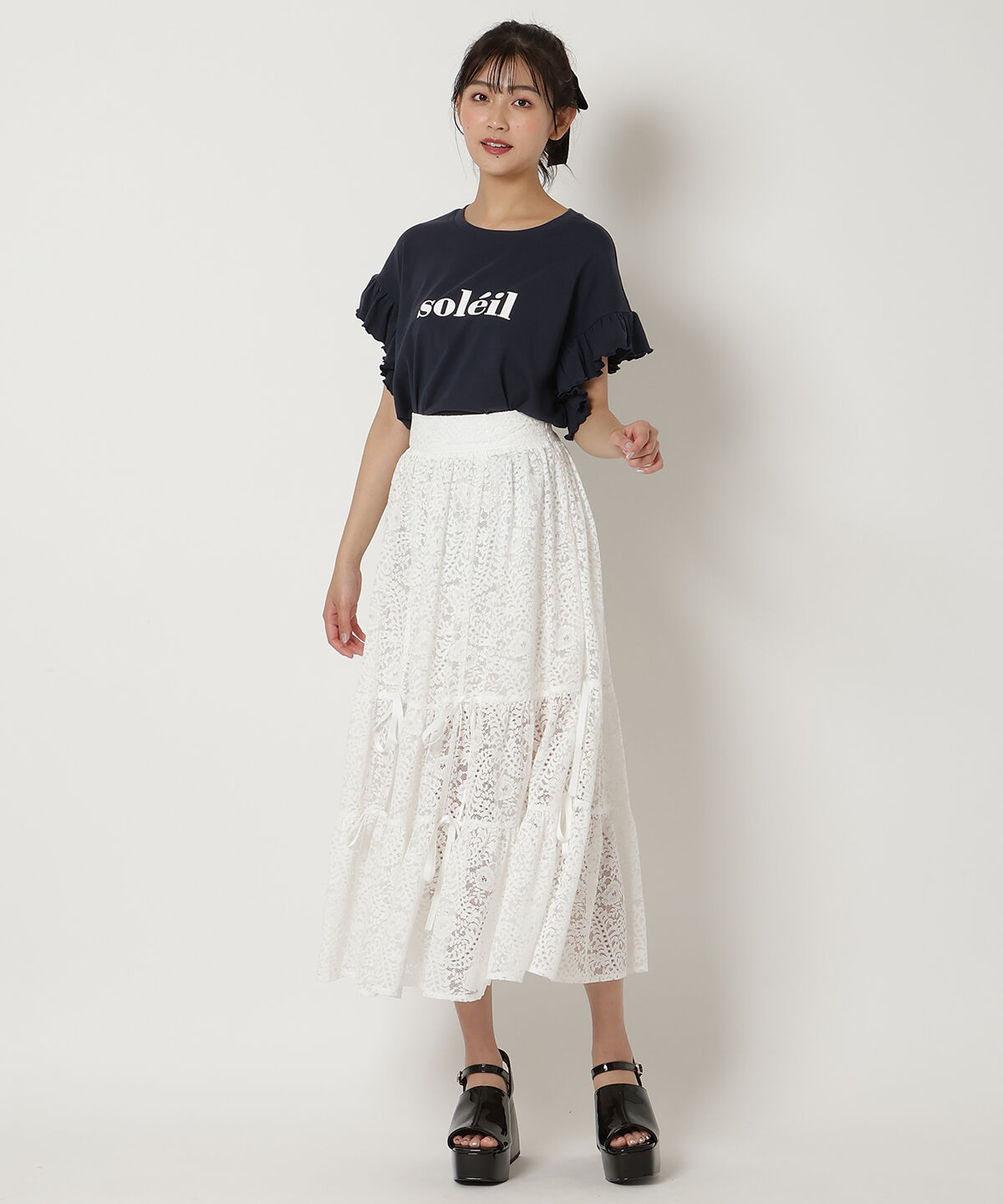 REDYAZEL「フリル袖Tシャツ」|Tシャツ・カットソー|