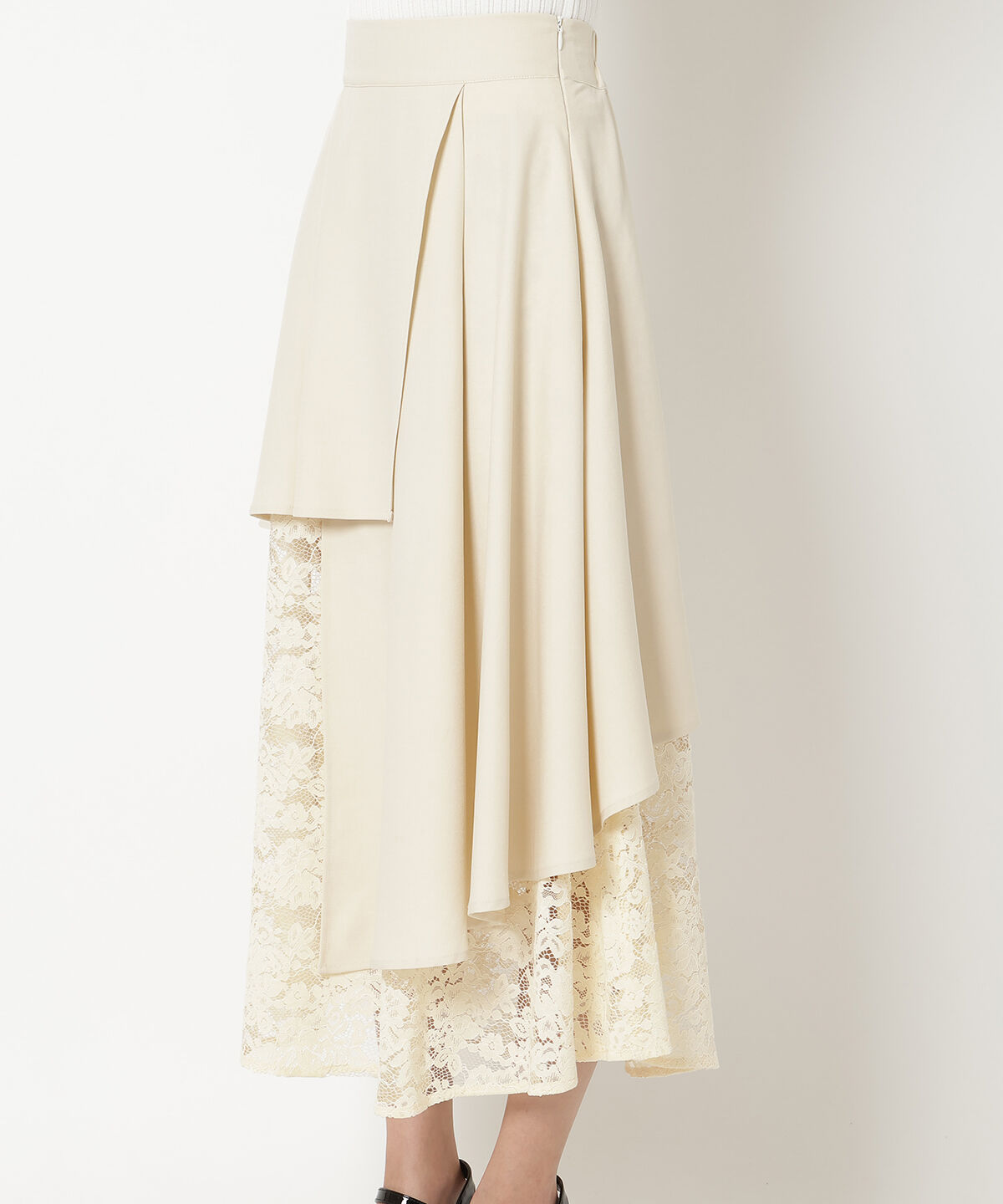 REDYAZEL「レースドッキングスカート」|フレア|