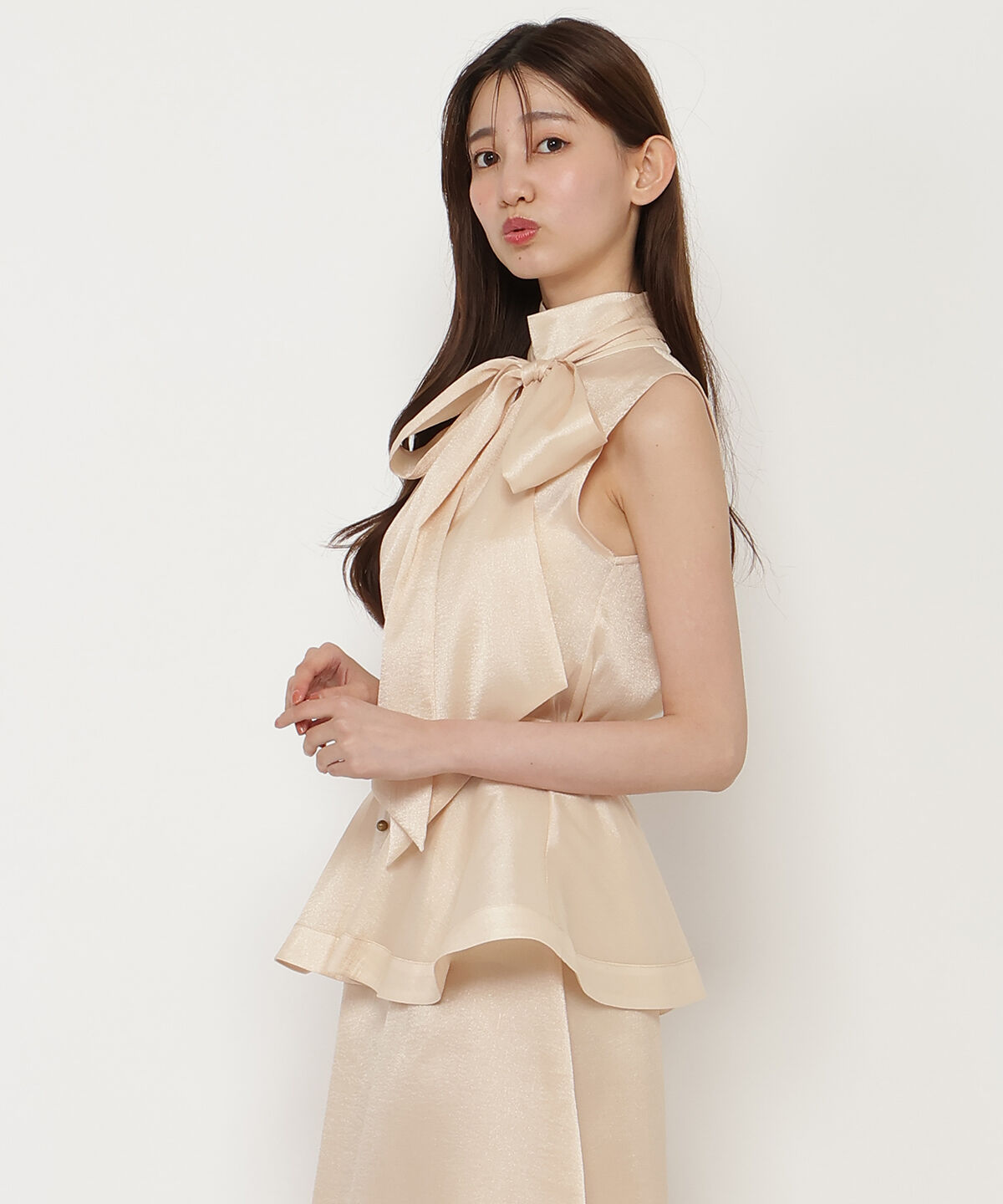 REDYAZEL「ボウタイノースリブラウス」|シャツ・ブラウス|