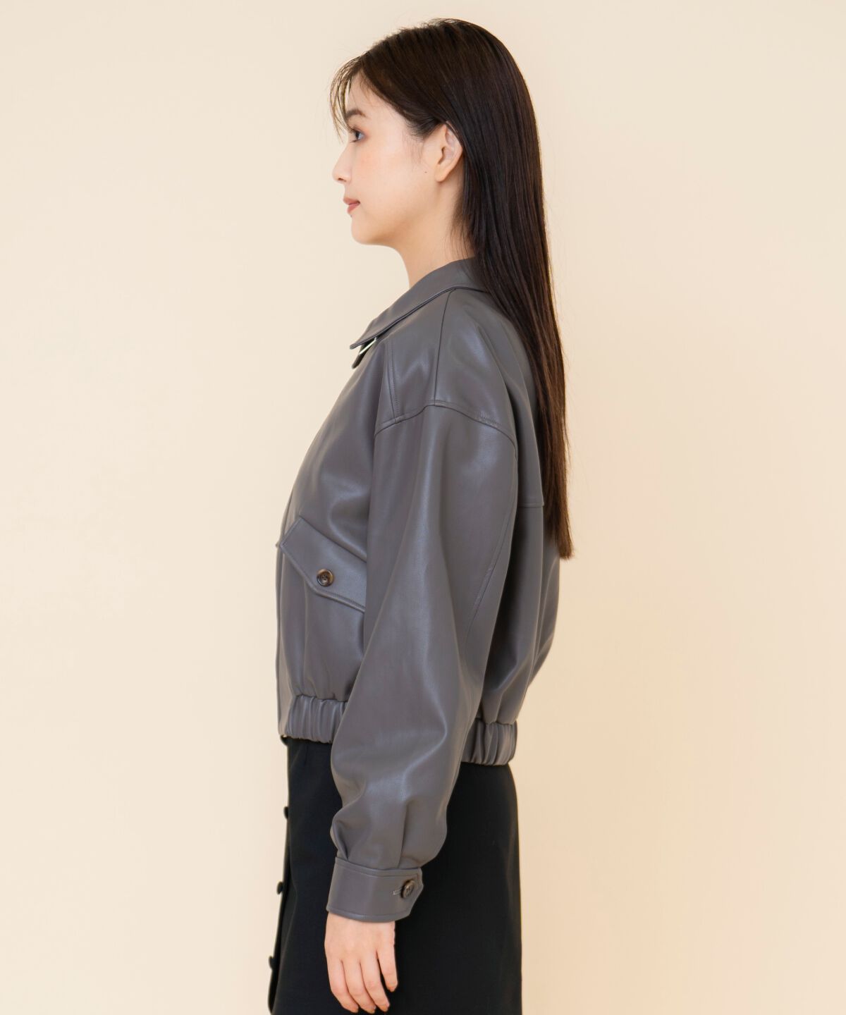 REDYAZEL「フェイクレザーブルゾン」|ブルゾン・スタジャン|