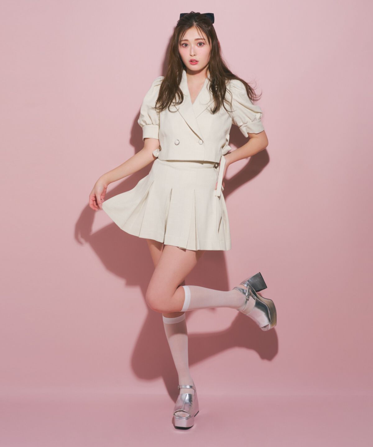 REDYAZEL「ボックスタックショートパンツ」|キュロット|