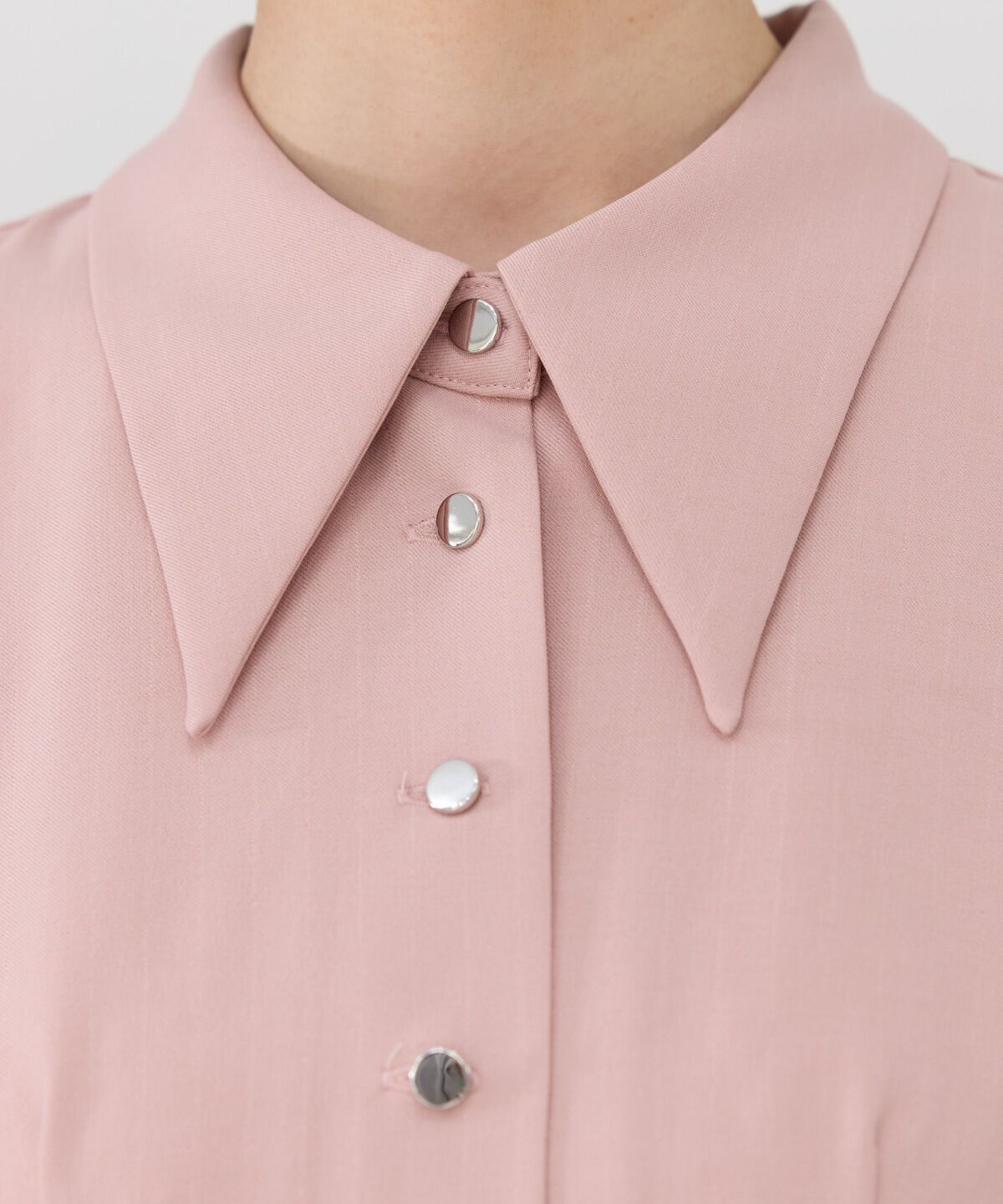 REDYAZEL「シャドーストライプノースリーブシャツワンピース」|ワンピース|