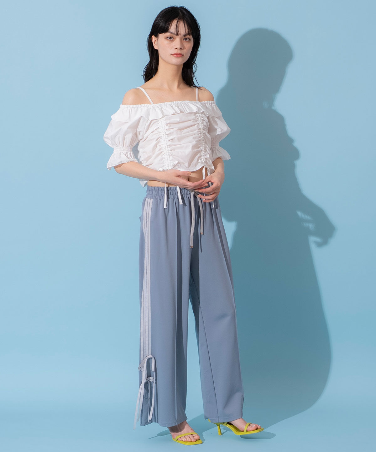 REDYAZEL「ダブルリボンラインイージーパンツ」|その他|