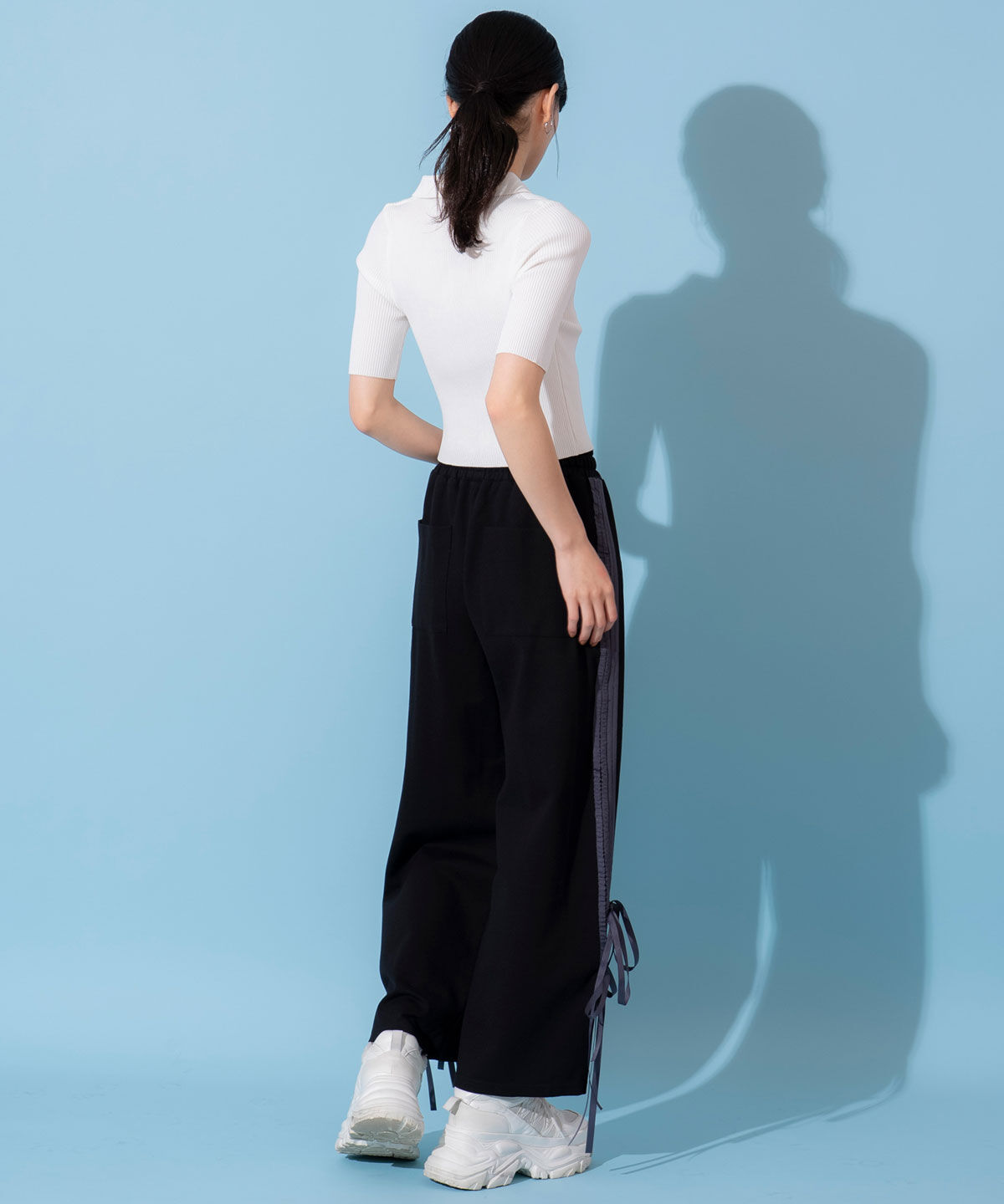 REDYAZEL「ダブルリボンラインイージーパンツ」|その他|