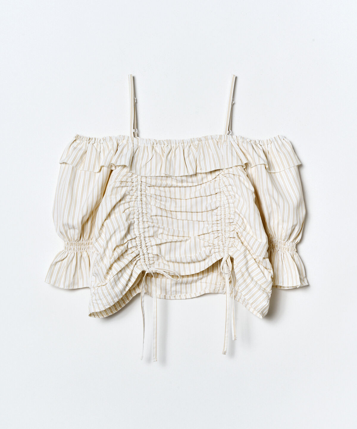 REDYAZEL「ドロストフリルオフショルブラウス」|シャツ・ブラウス|