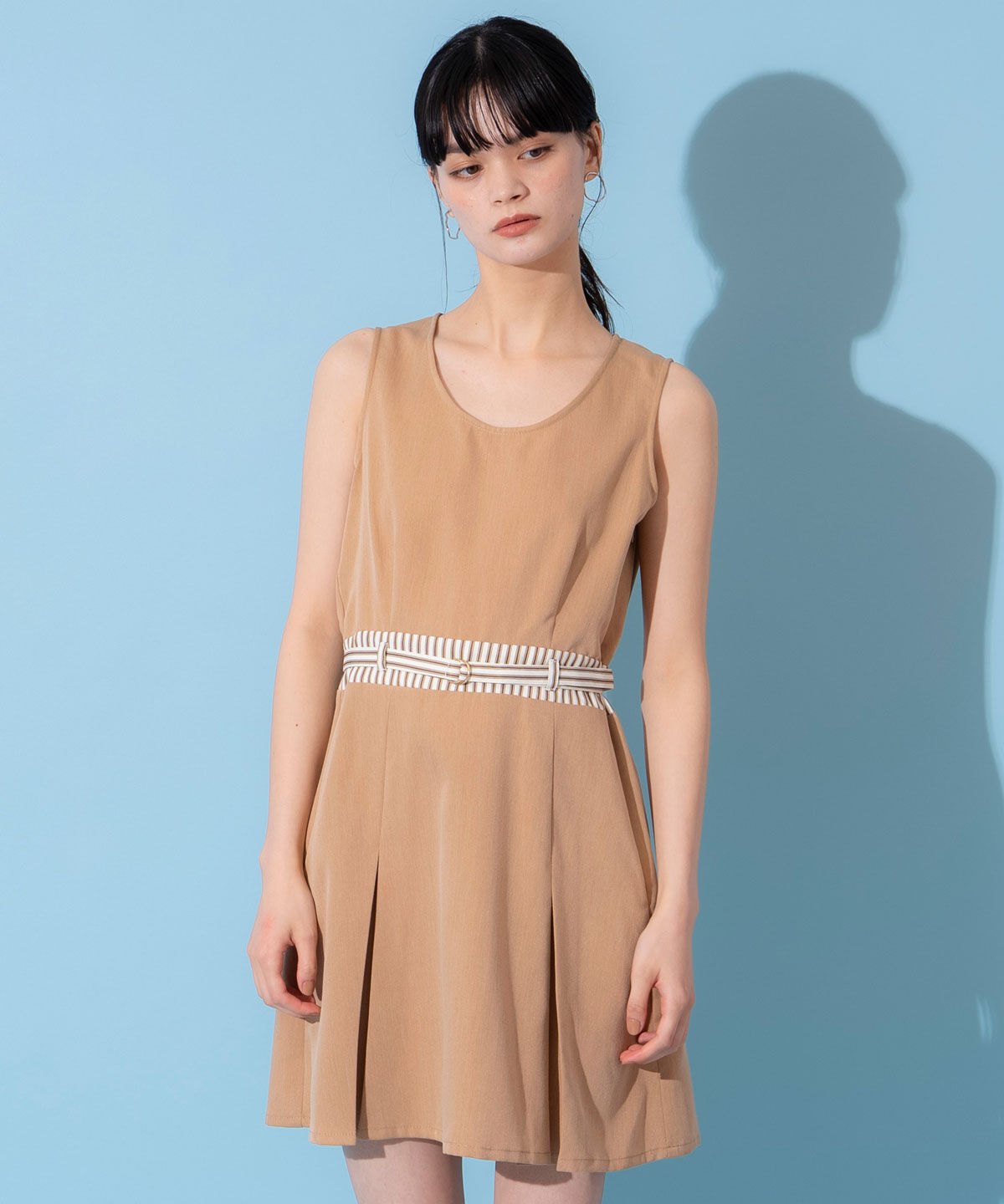 REDYAZEL「ストライプアクセントショートジャケット&times;ワンピース」|ワンピース|