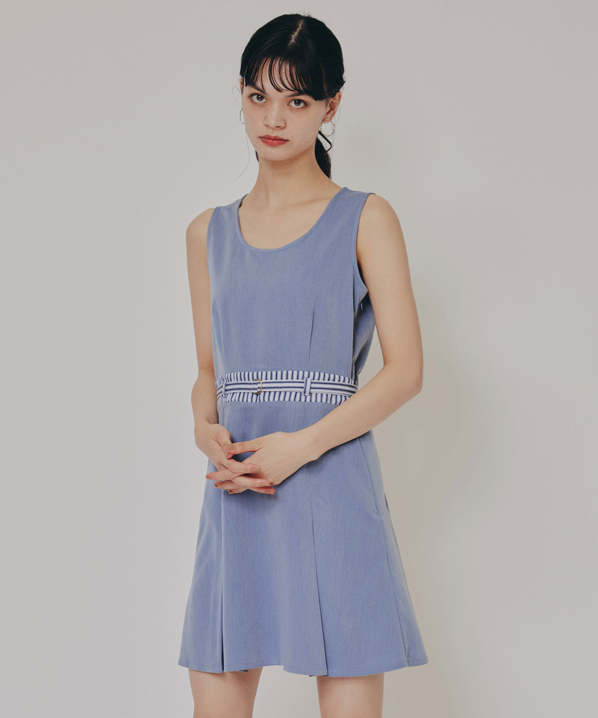 REDYAZEL「ストライプアクセントショートジャケット&times;ワンピース」|ワンピース|