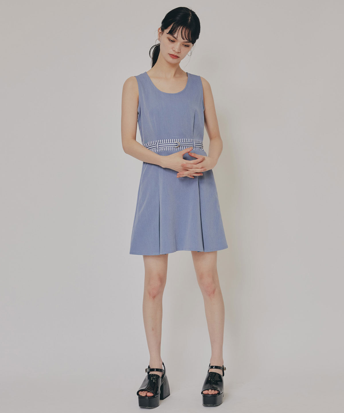 REDYAZEL「ストライプアクセントショートジャケット&times;ワンピース」|ワンピース|