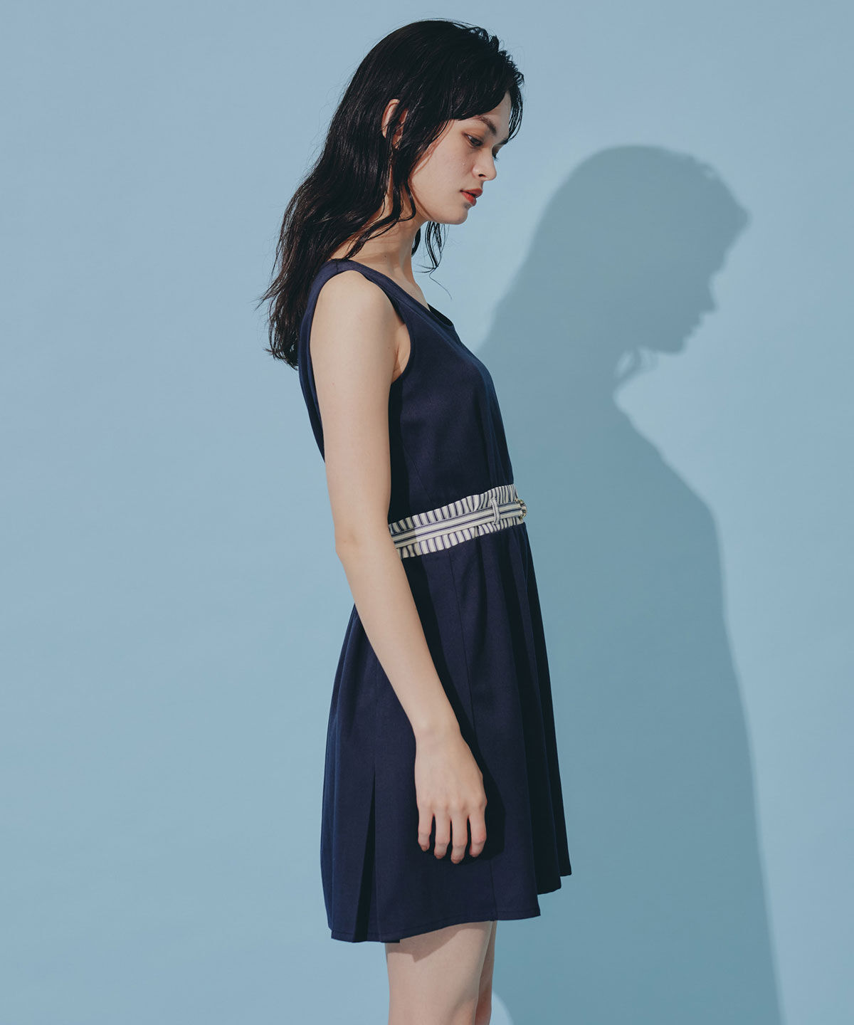 REDYAZEL「ストライプアクセントショートジャケット&times;ワンピース」|ワンピース|