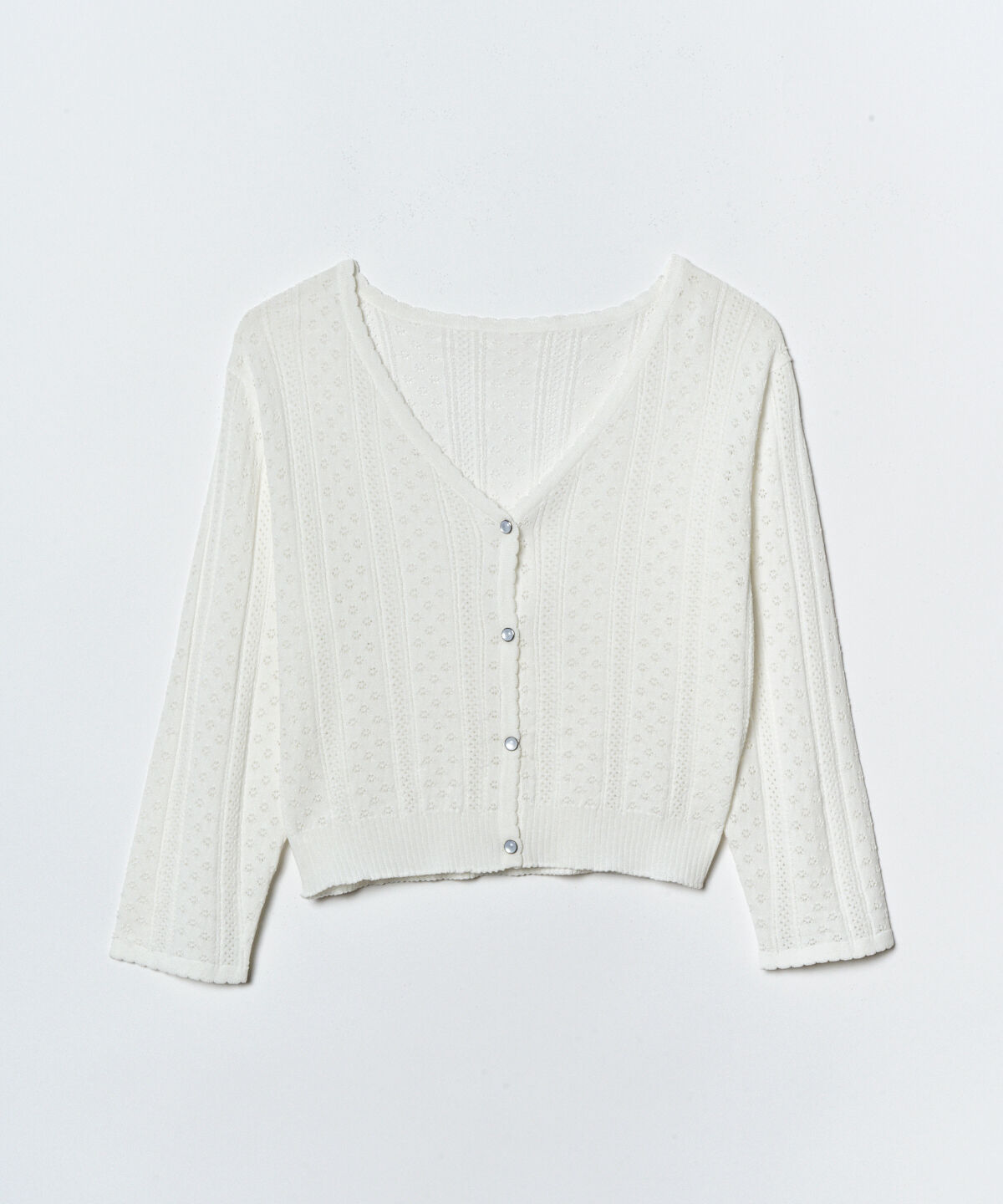 REDYAZEL「レースサマーニットカーディガン」|カーディガン|